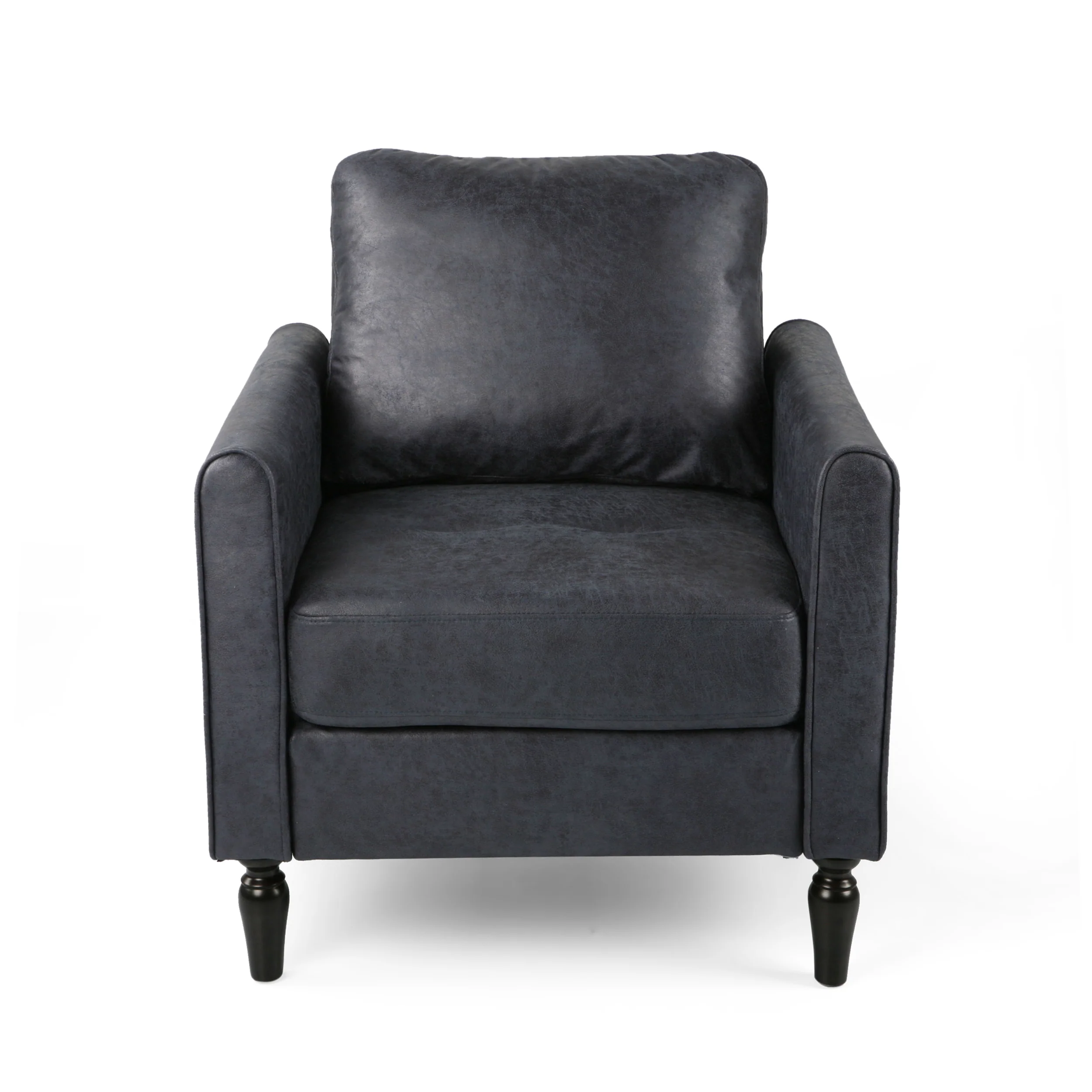 Xyan Contemporary Club Chair with Plush Microfiber Cushions - furnishings