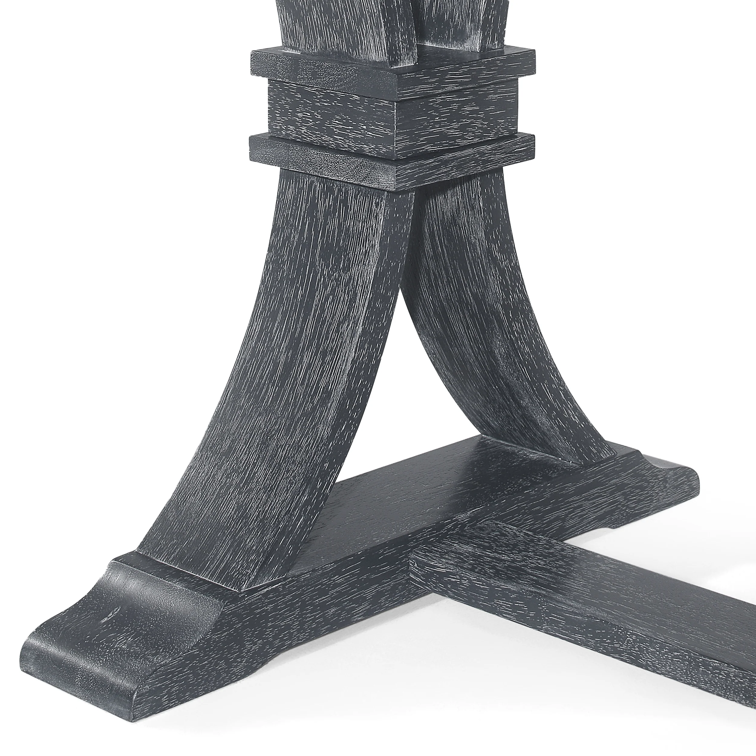 Luoma Rustic Wood Expandable Dining Table - furnishings