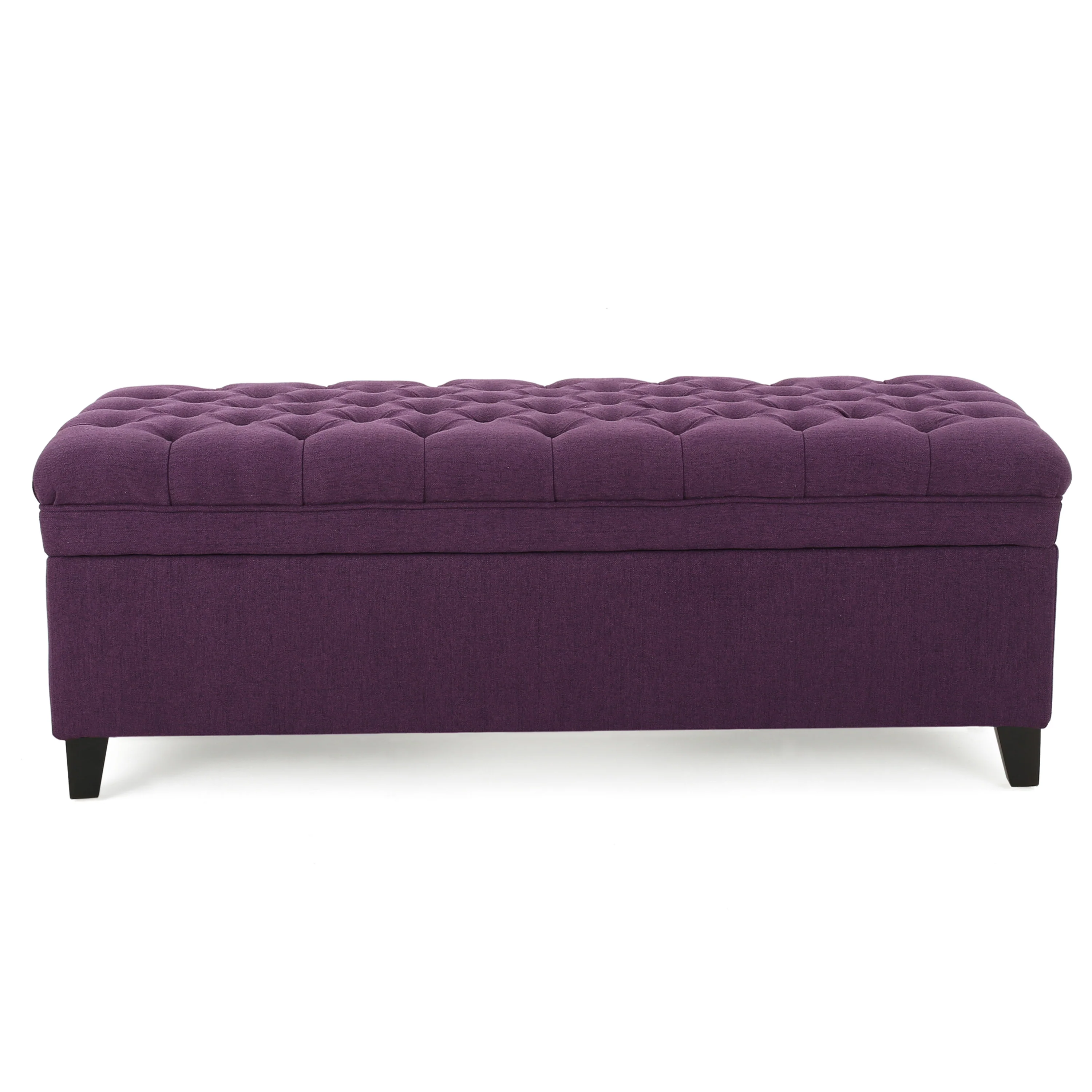 Laguna French Style Tufted Fabric Storage Ottoman Bench - furnishings