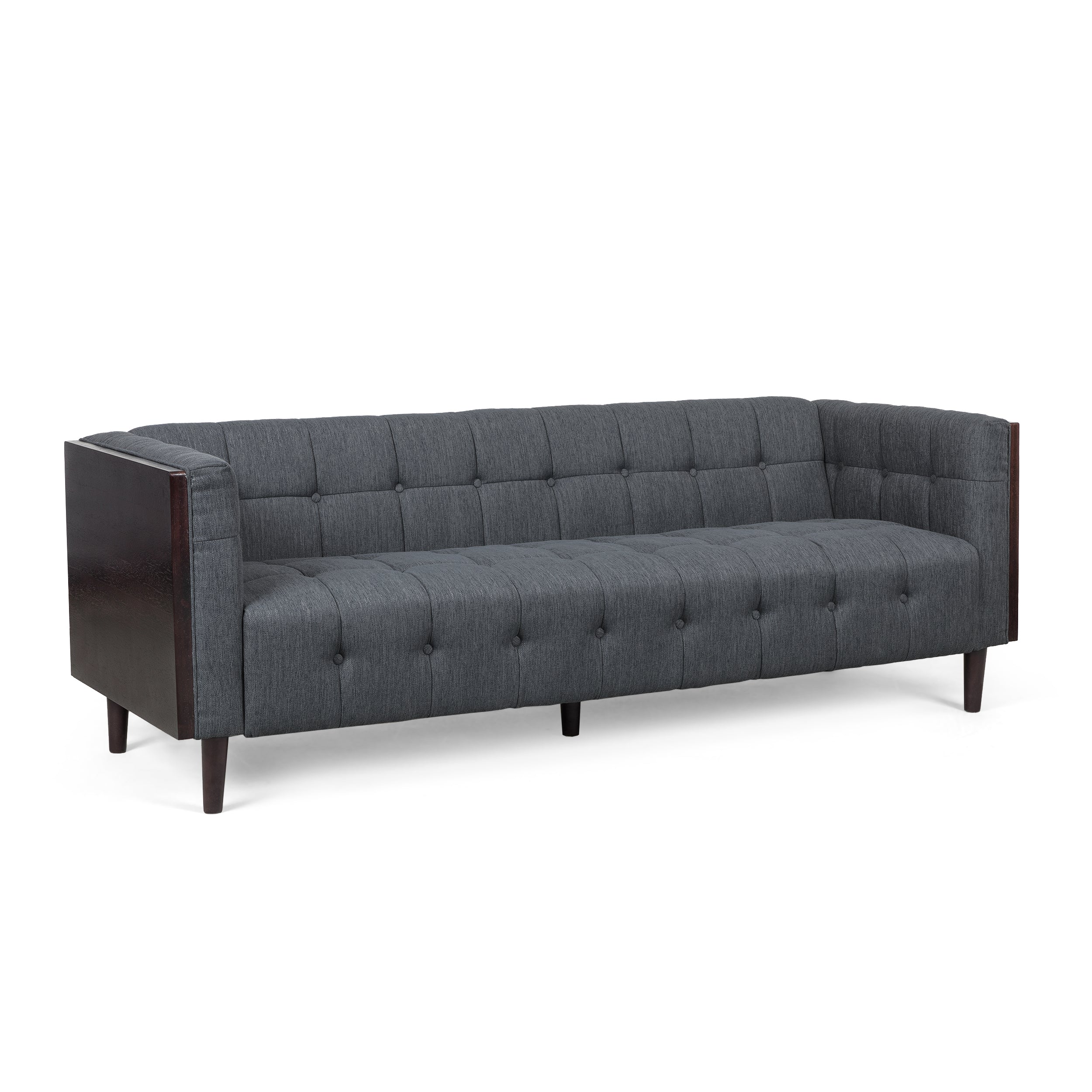 Croton Contemporary Tufted 3 Seater Sofa - furnishings