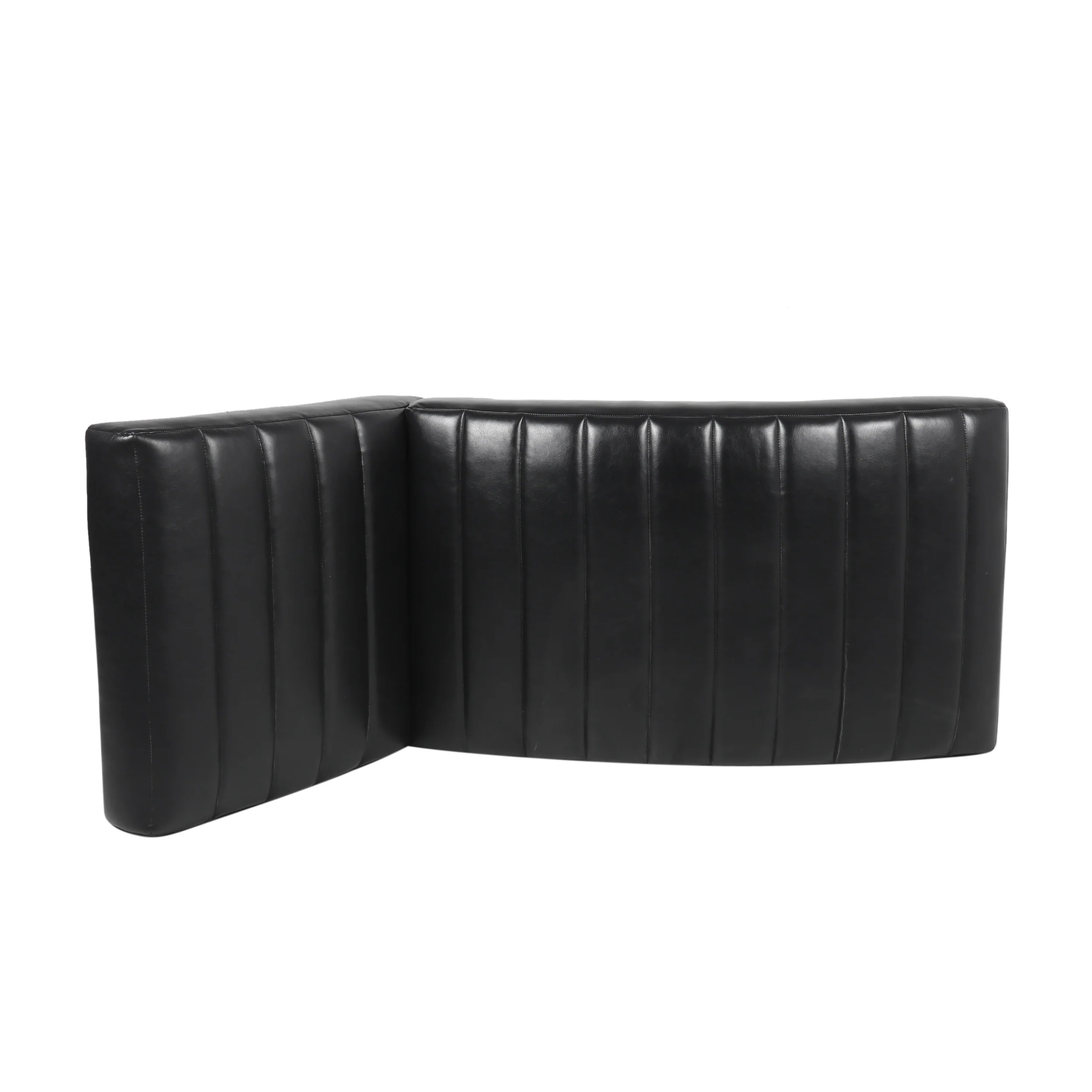 Metter Contemporary Channel Stitch Chaise Lounge - furnishings