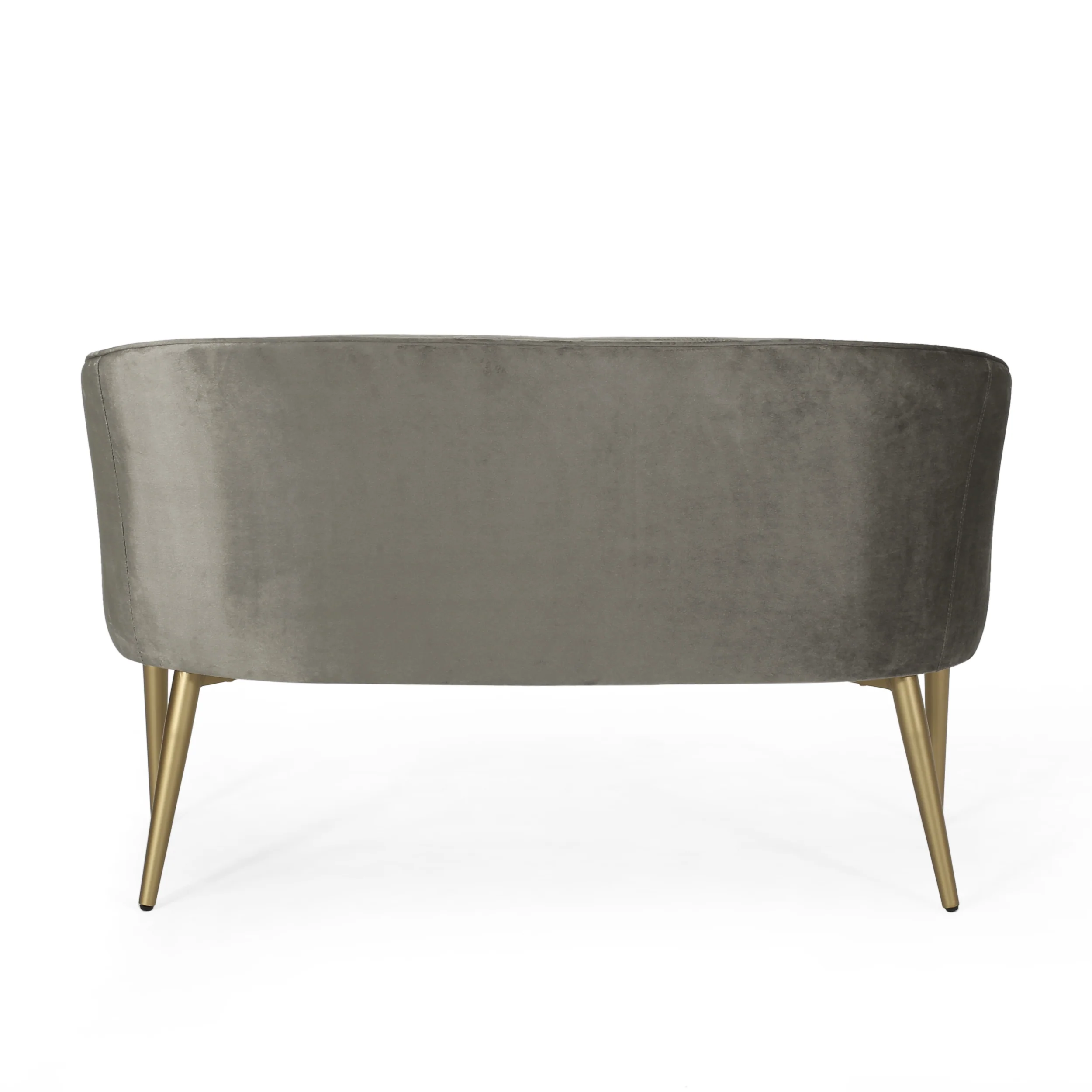 Arthur Modern Glam Tufted Velvet Loveseat - furnishings