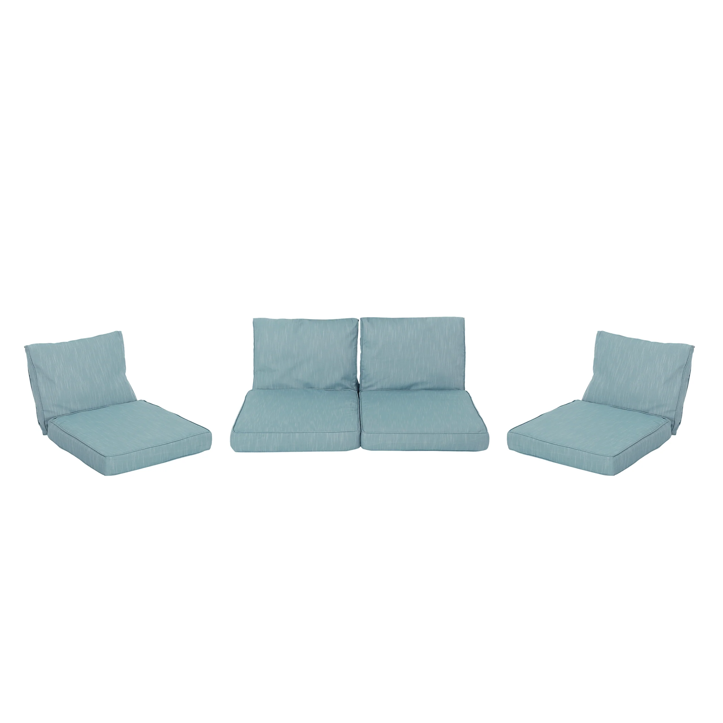 Atiyah Outdoor Water Resistant Fabric Loveseat and Club Chair Cushions - furnishings