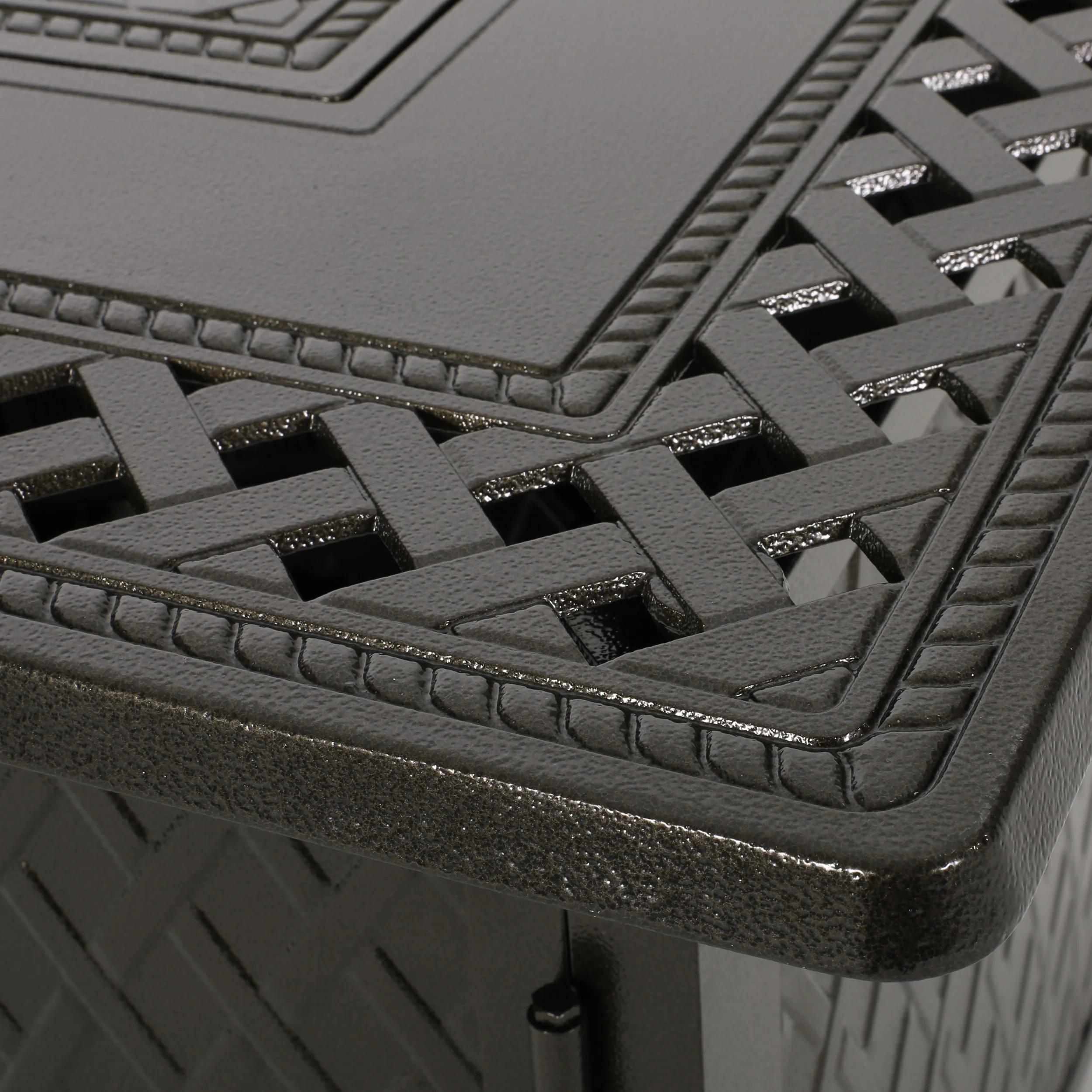 Dimitris Square Aluminum Propane Fire Pit - furnishings