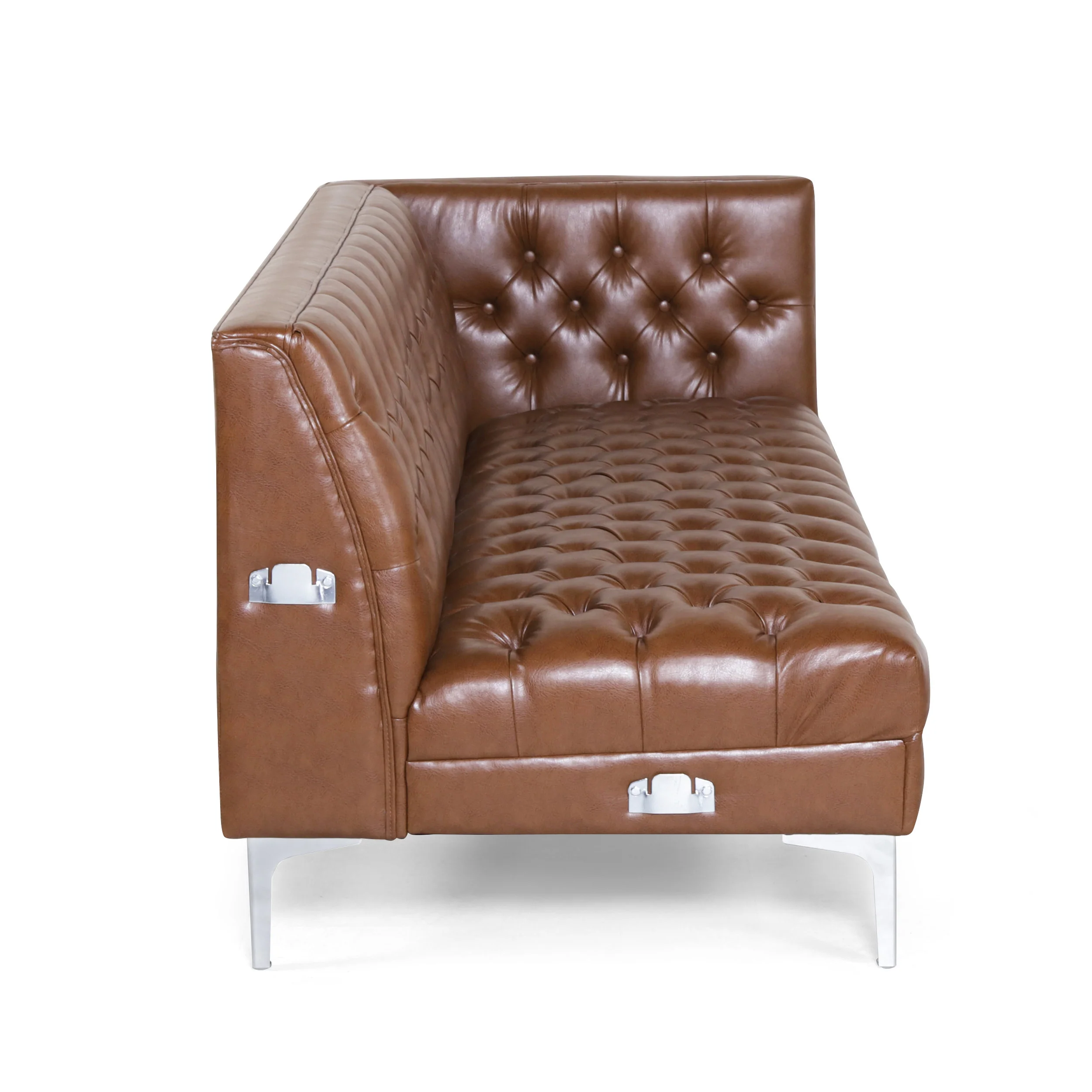 Camrose Contemporary Tufted 4 Seater Chaise Lounge Sectional Sofa - furnishings