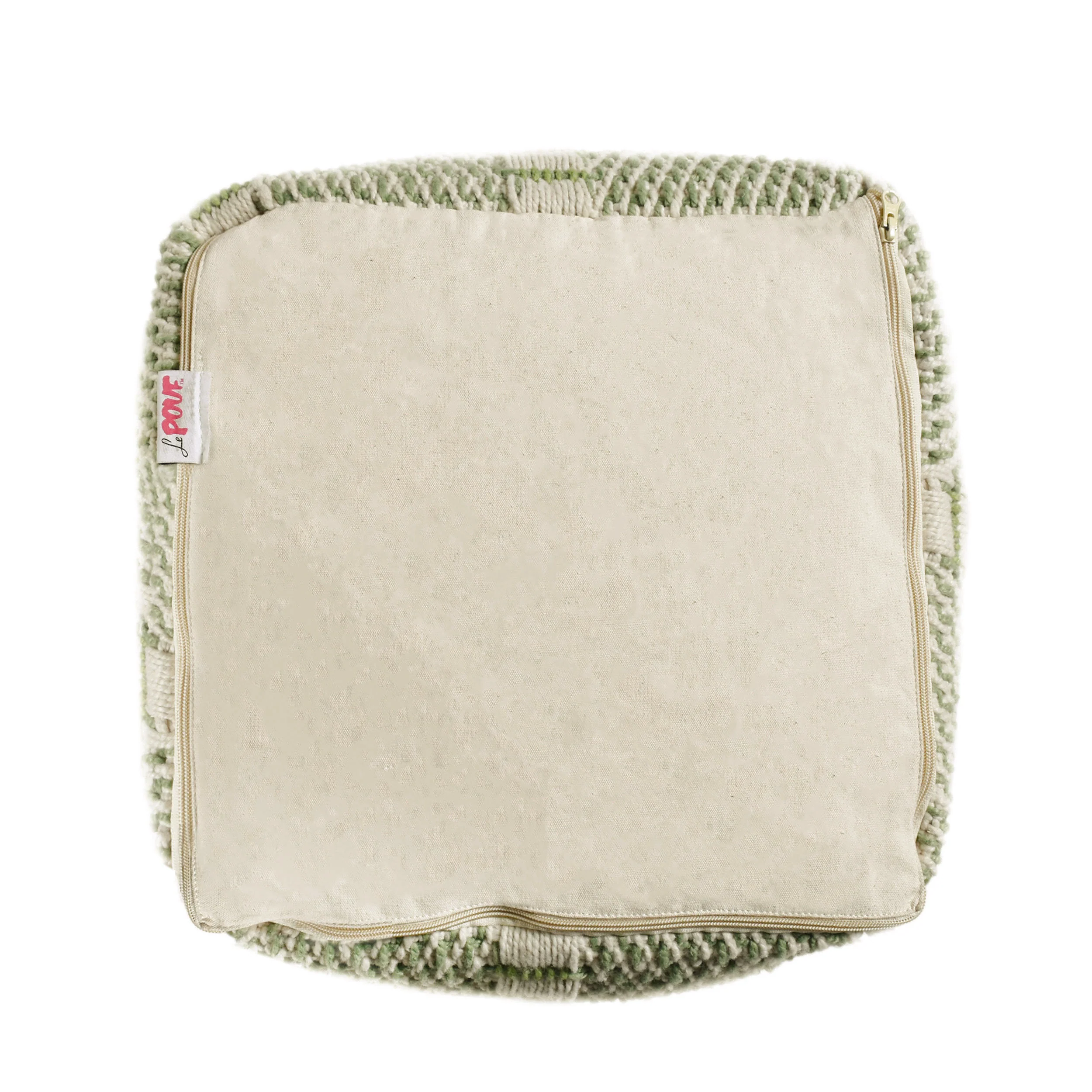 Dexter Indoor Handcrafted Boho Water Resistant Cube Pouf - furnishings