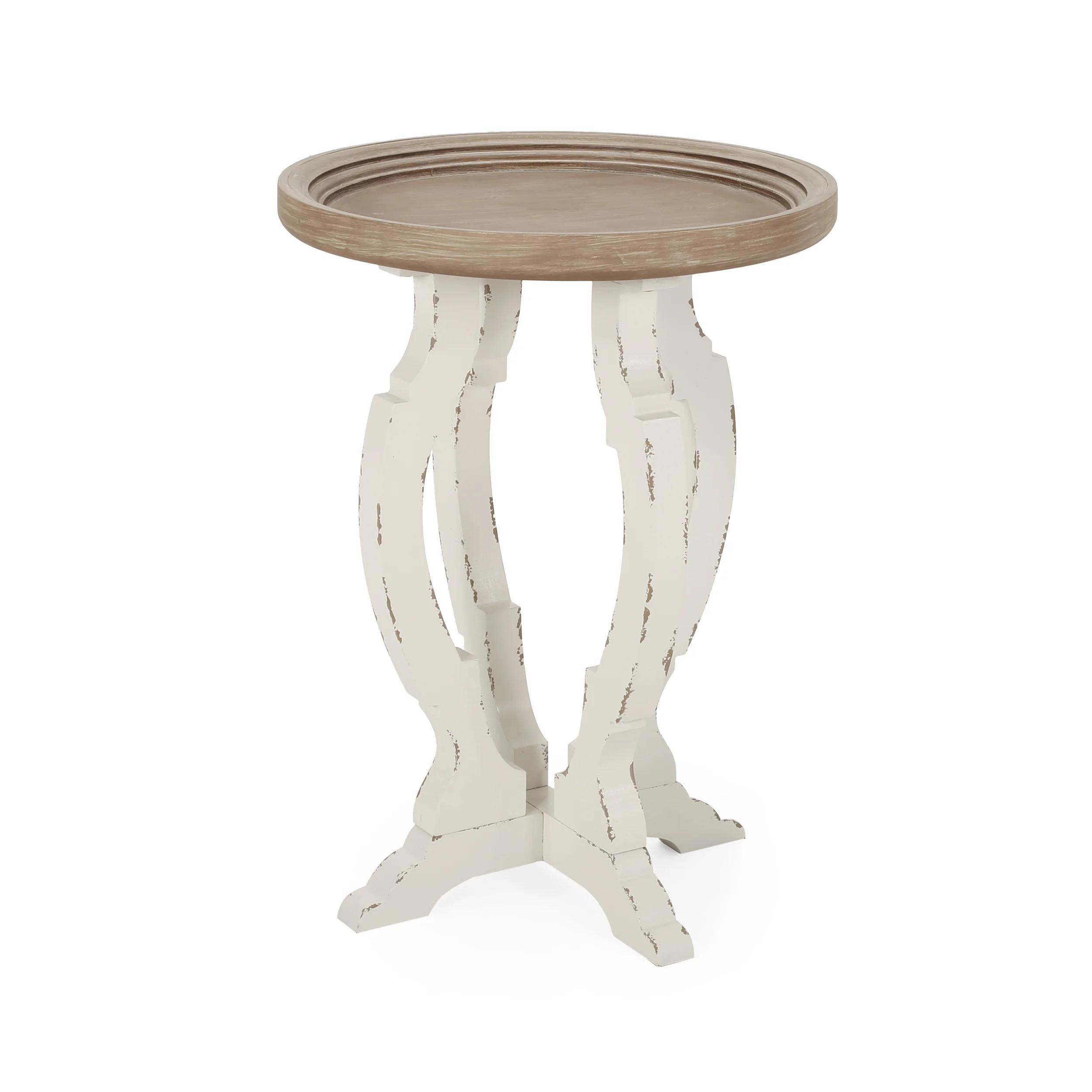 Emilya French Country Accent Table with Round Top - furnishings