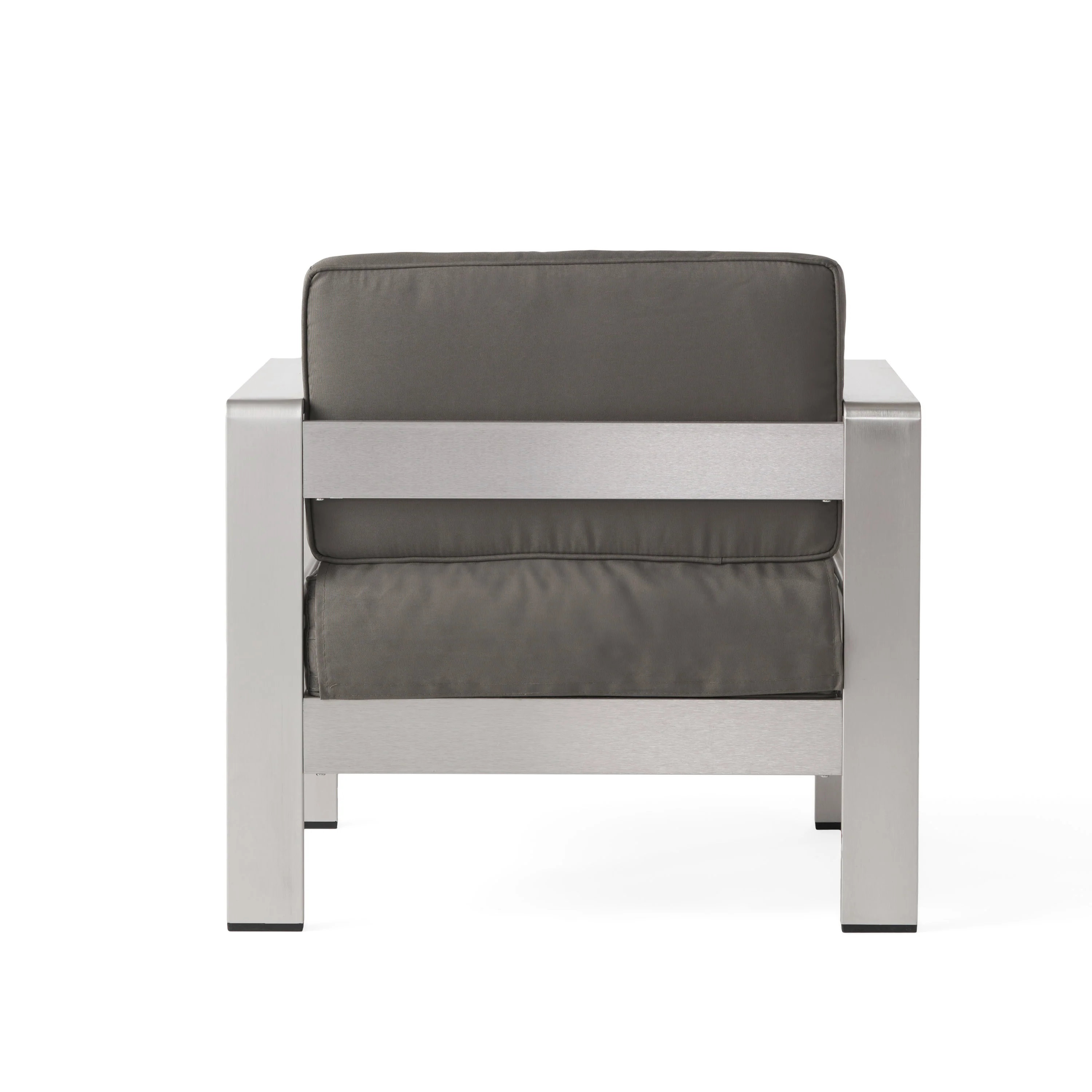 Cherie Outdoor Estate Collection Patio Set with Tempered Glass Top Dining Table - furnishings