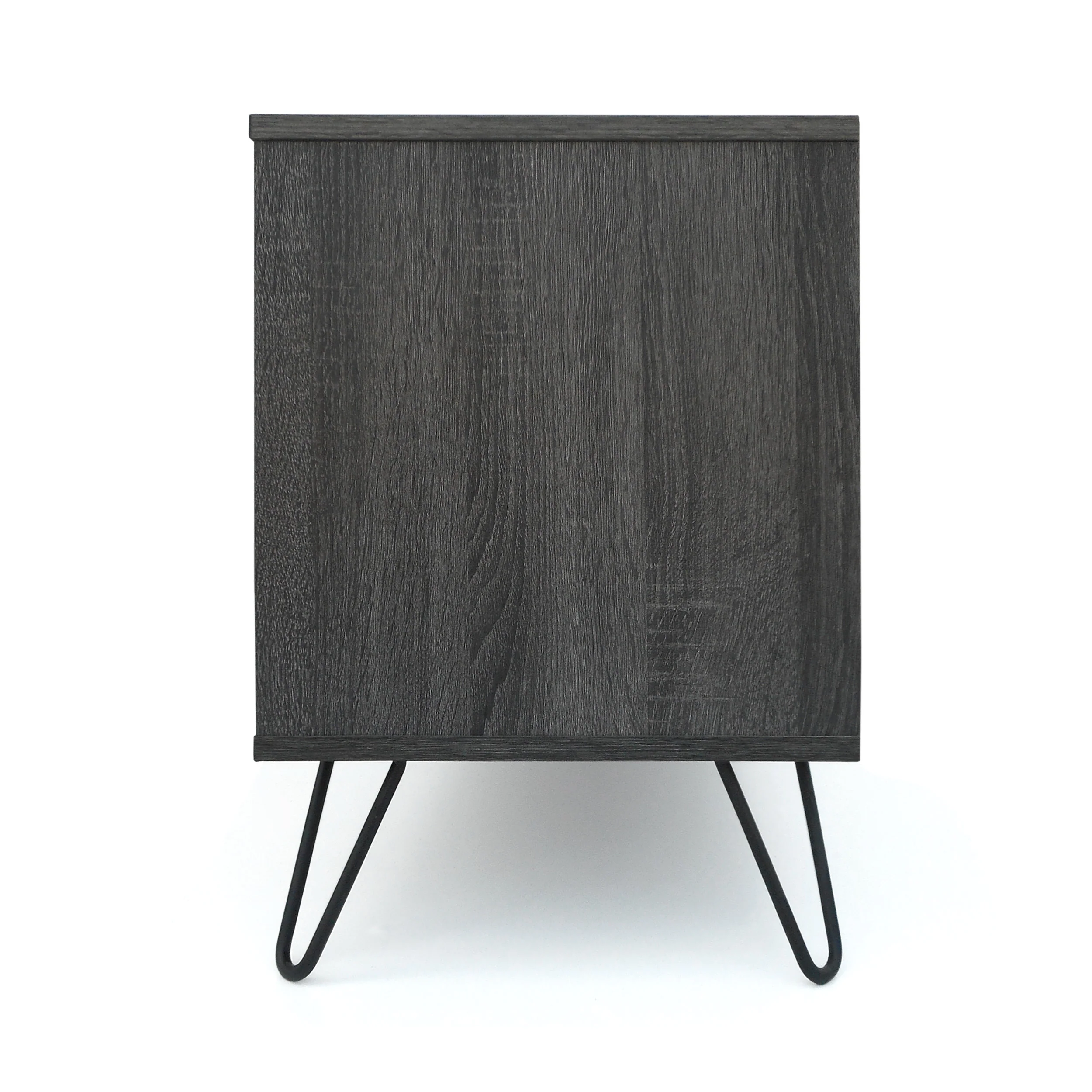 Vivian Mid Century Modern 2 Cabinets & Shelves TV Stand - furnishings