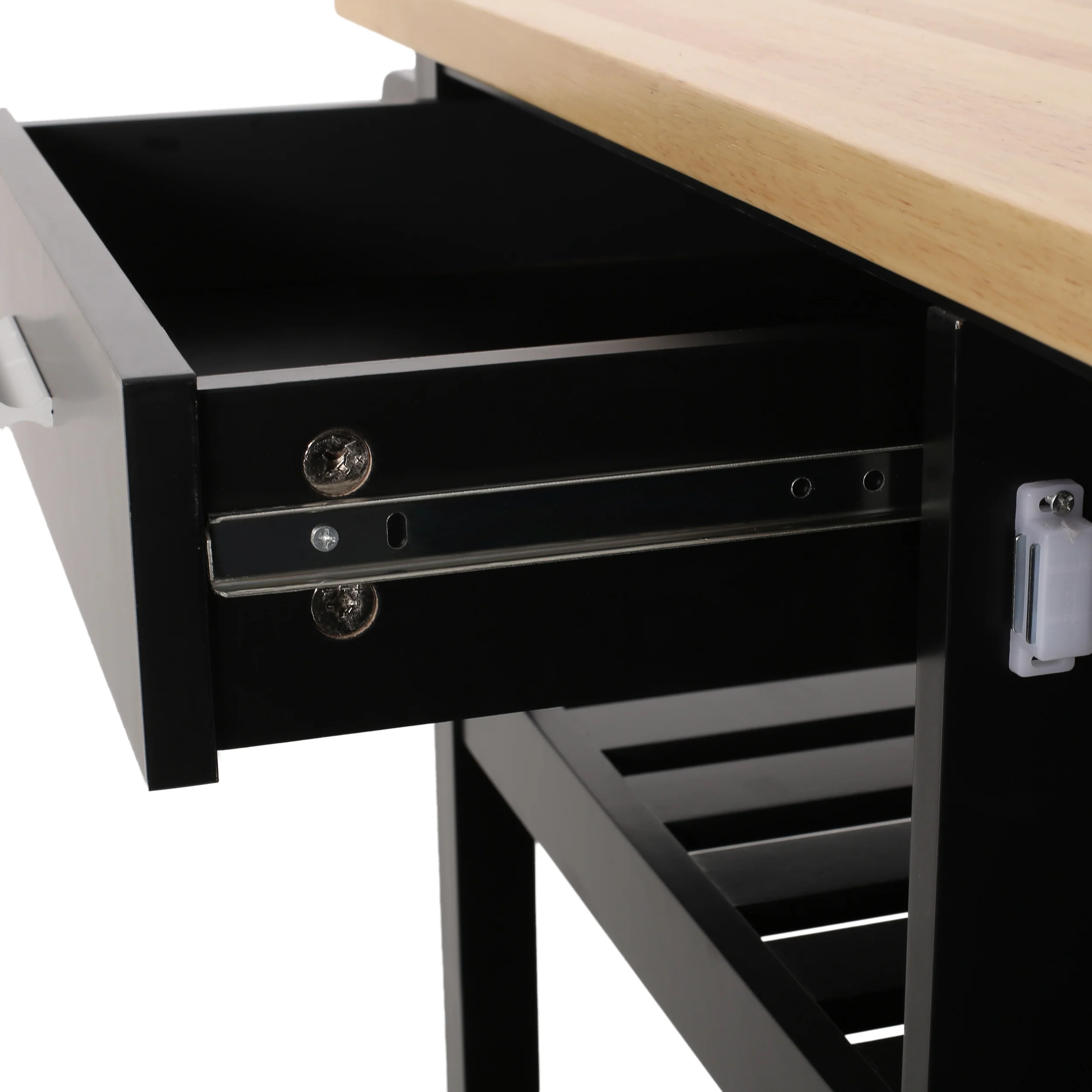 Carmelina Contemporary Kitchen Cart with Wheels - furnishings