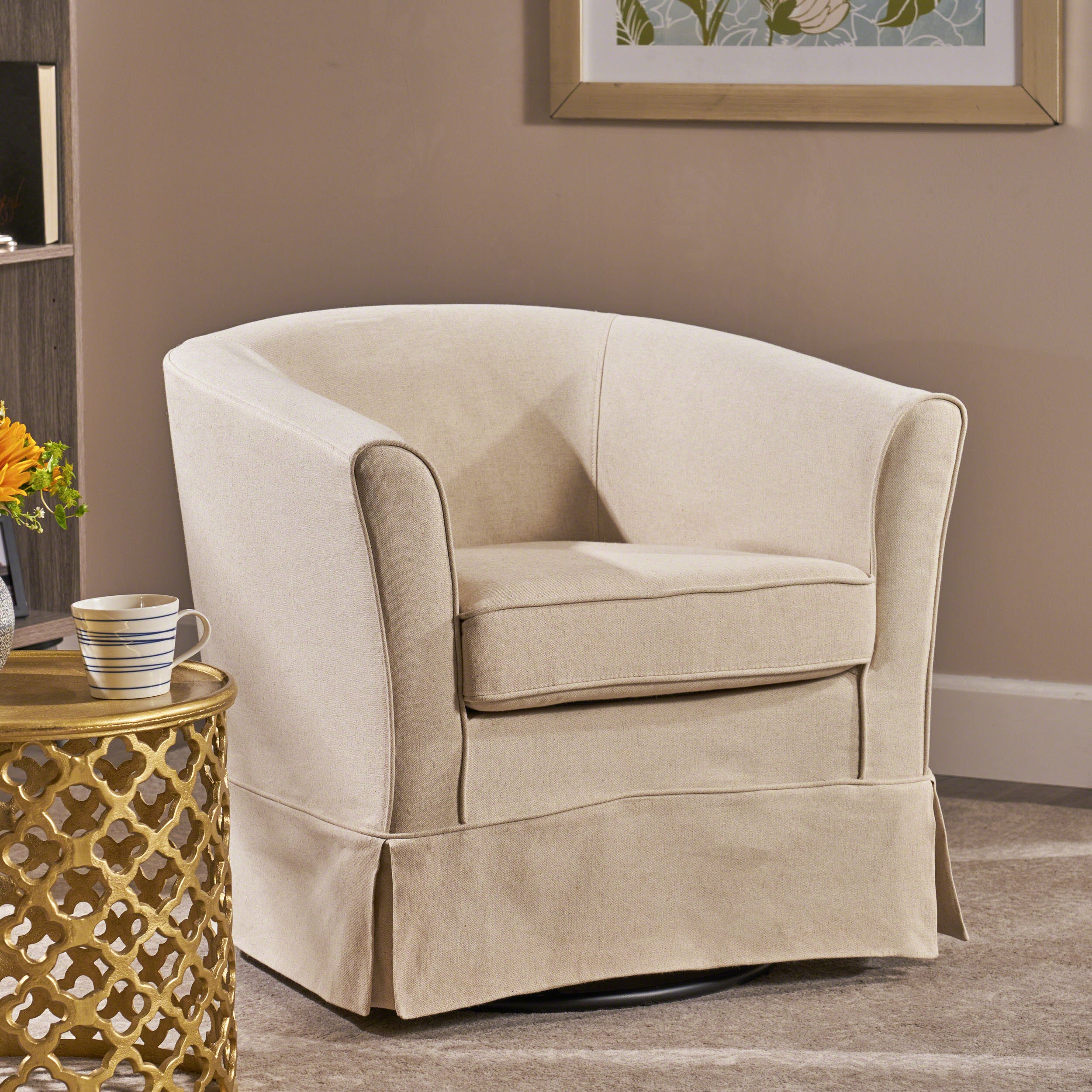 Malie Tub Design Swivel Club Chair - furnishings