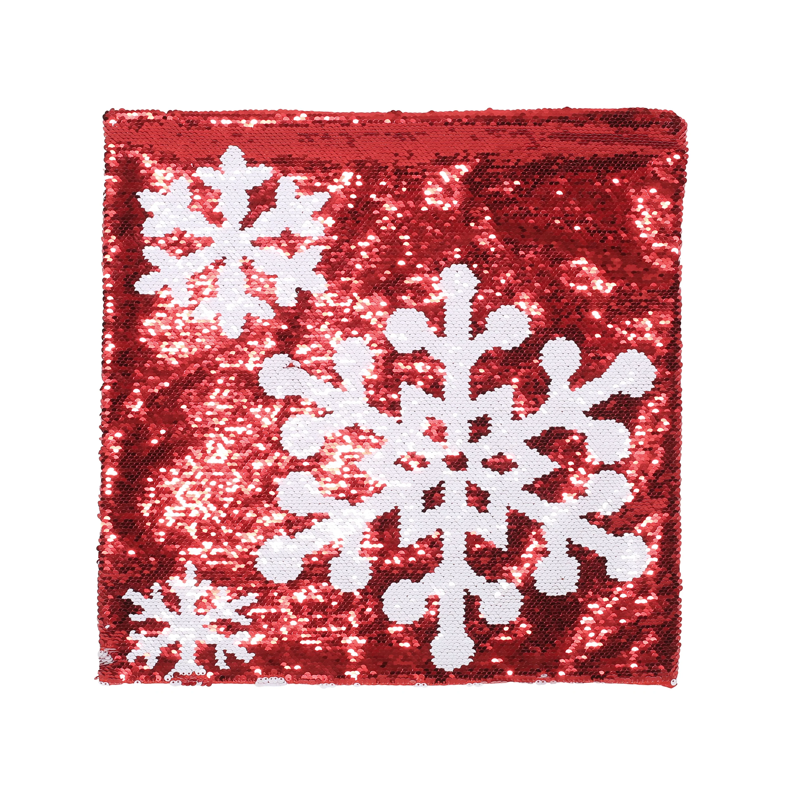 Sherard Glam Sequin Christmas Throw Pillow Cover - furnishings