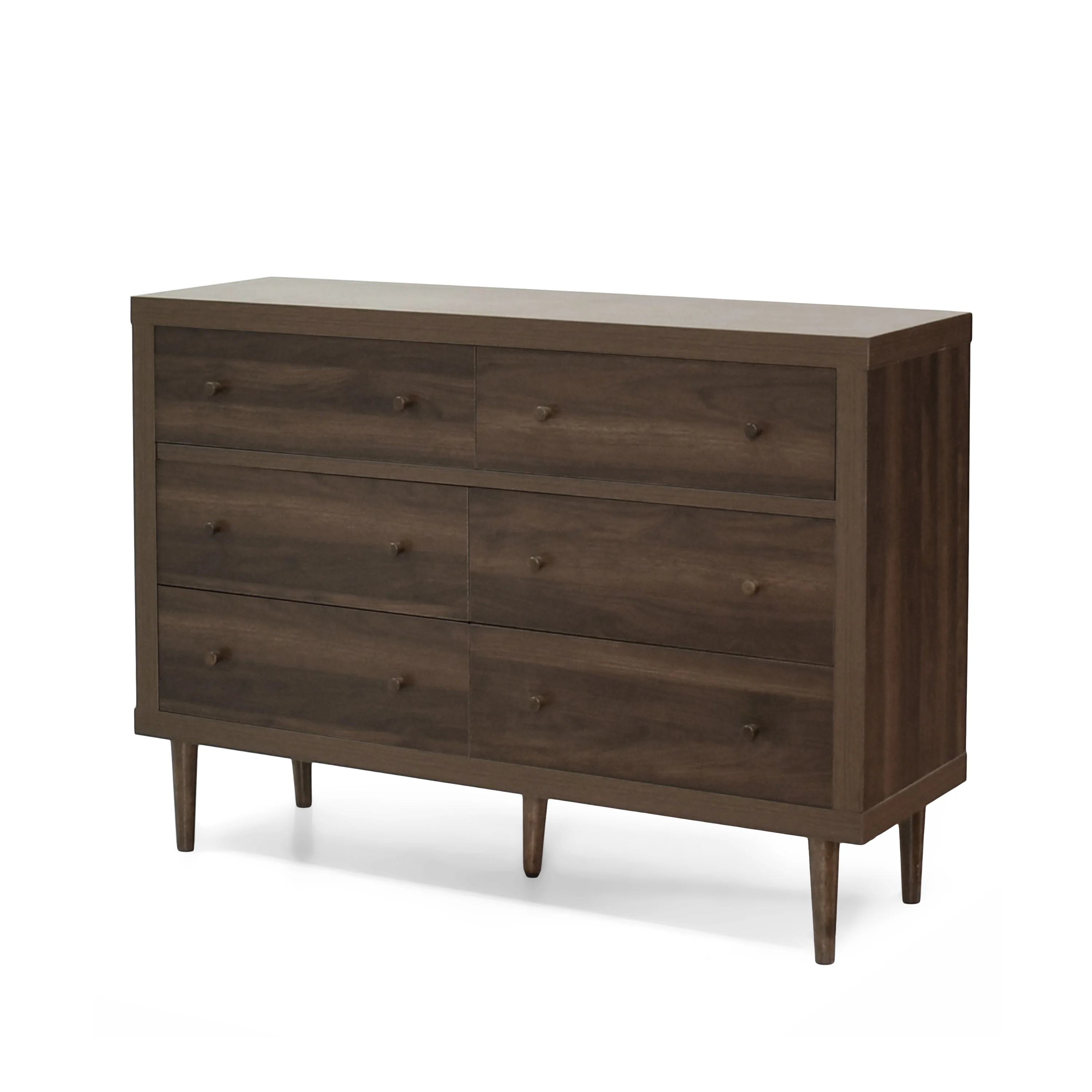 Farhart Mid Century Modern 6 Drawer Double Dresser - furnishings