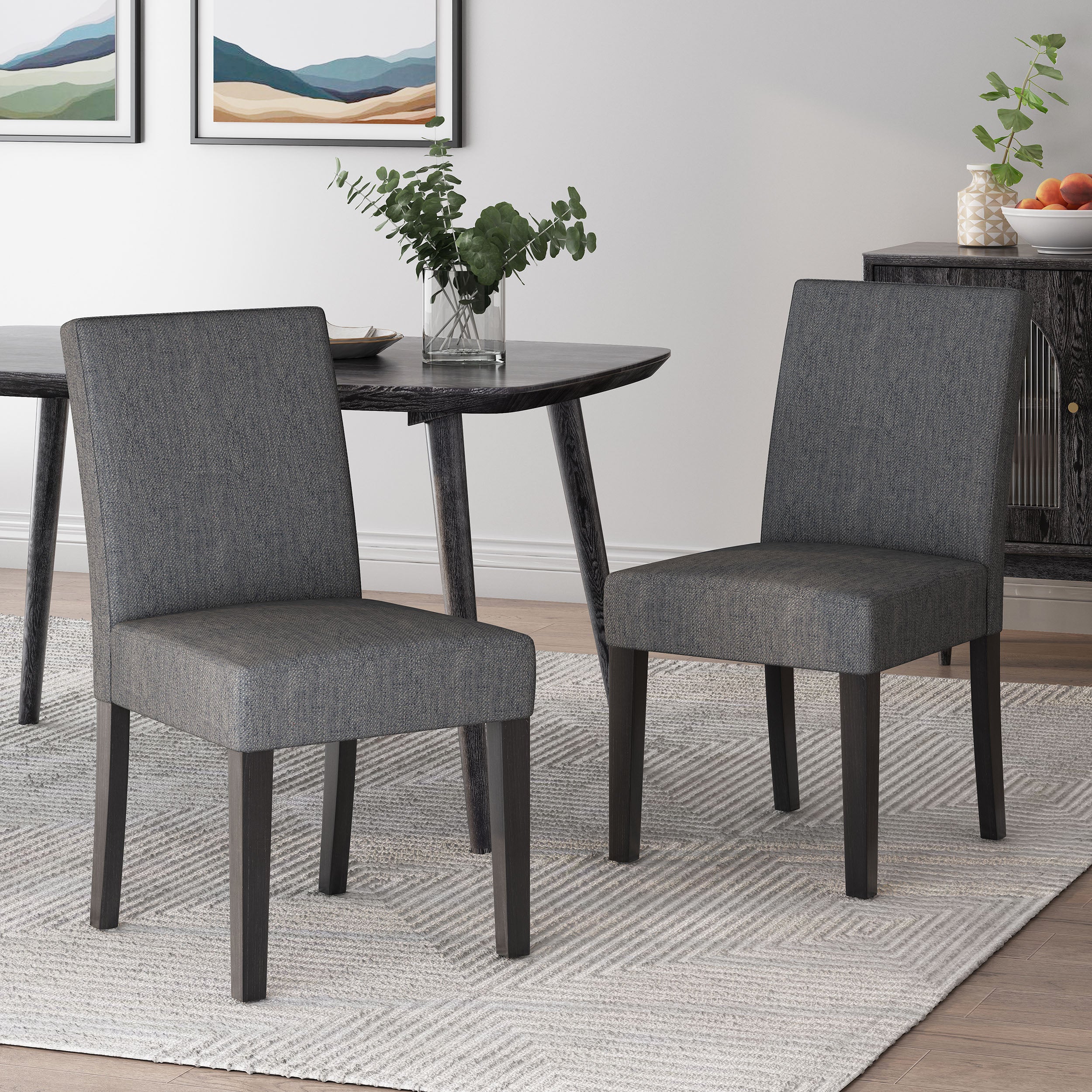 Pocatello Contemporary Upholstered Dining Chair, Set of 2 - furnishings