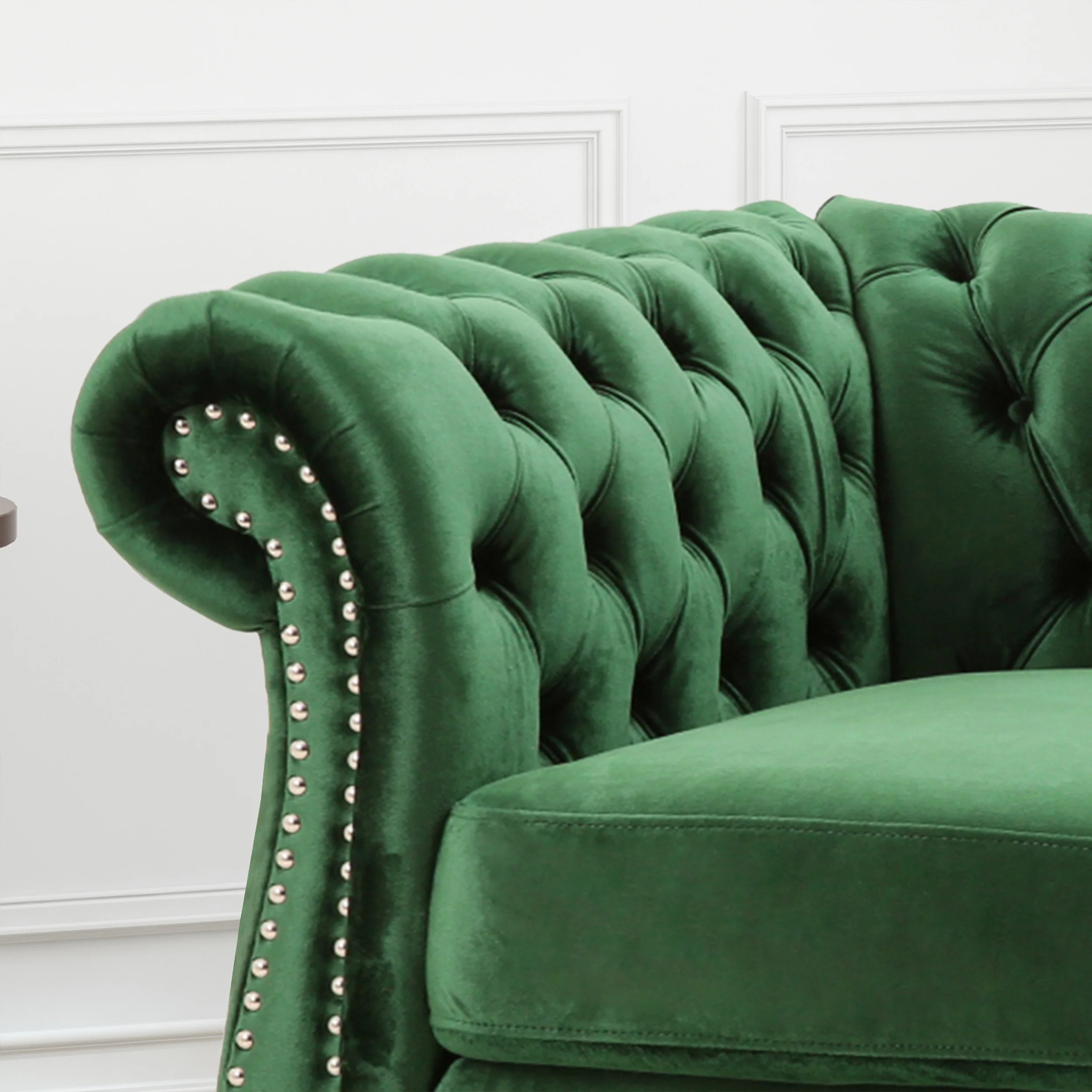 Galilea Chesterfield Velvet Club Chair - furnishings