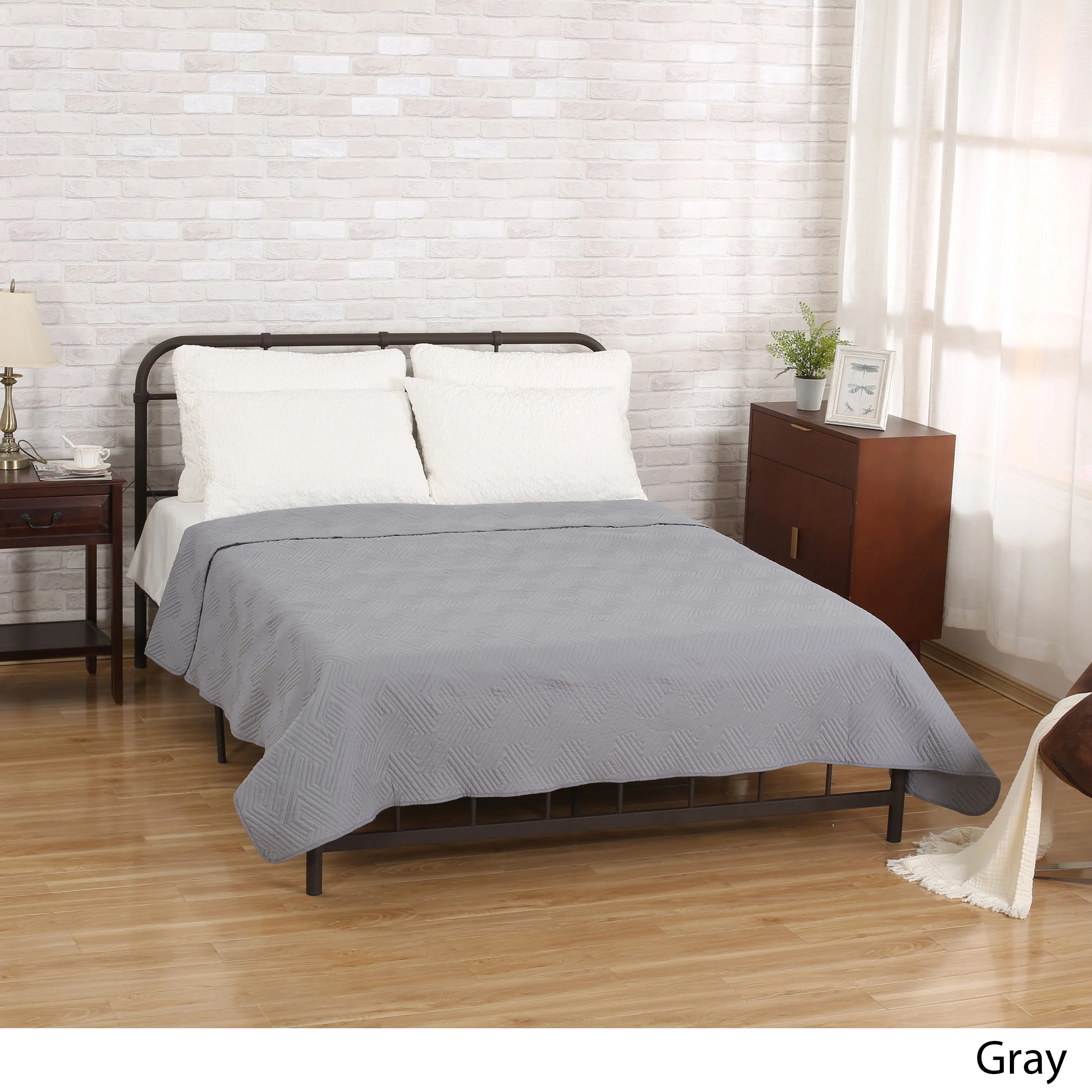Cohen Double Bed Fabric Quilt - furnishings