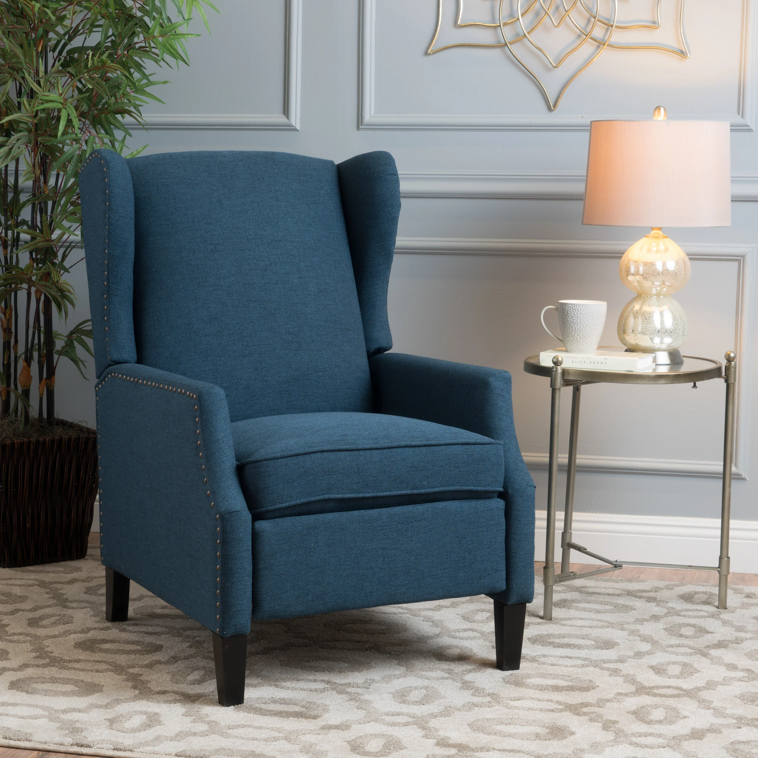 Weyland Wingback Fabric Recliner - furnishings
