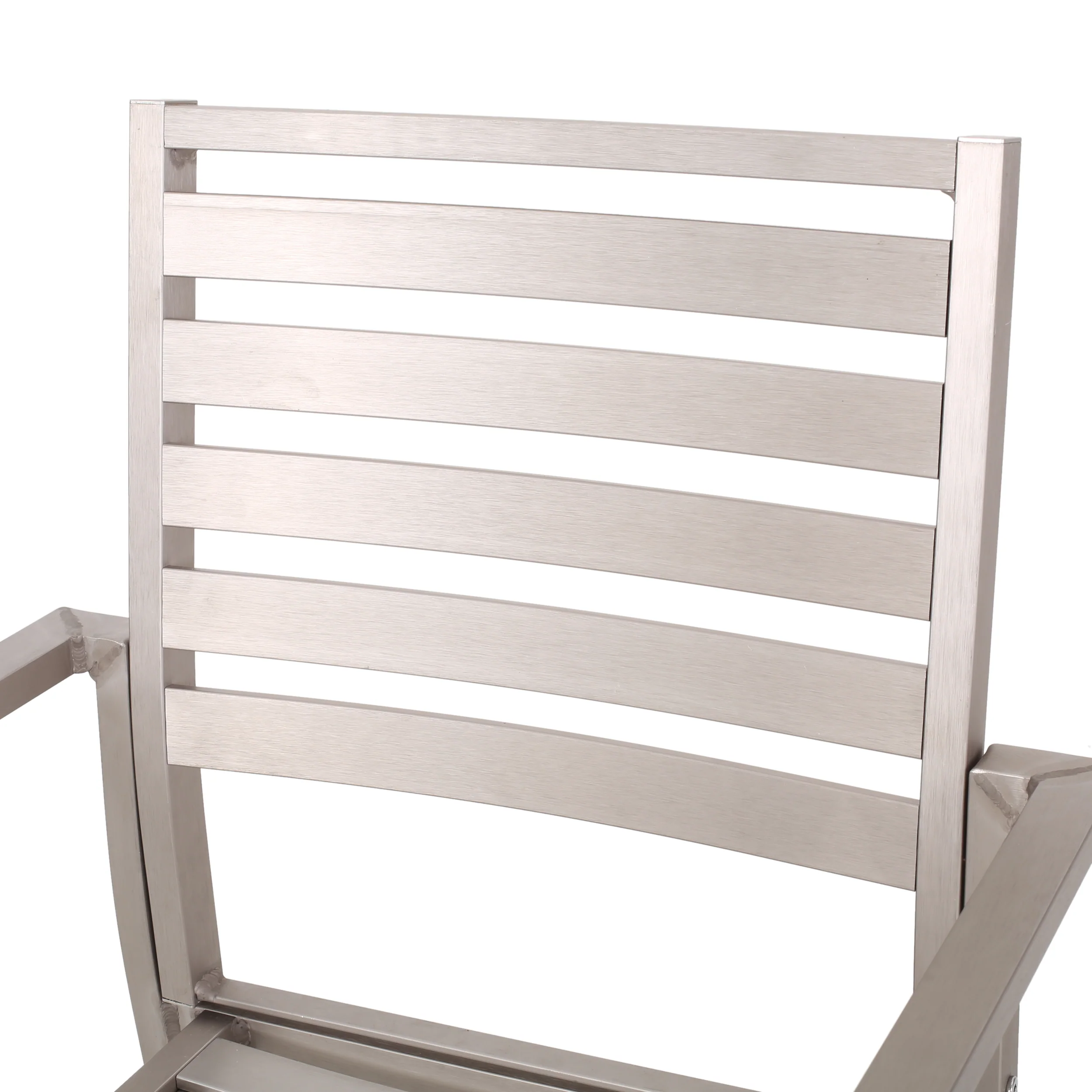 Cherie Outdoor Modern 6 Seater Aluminum Dining Set with Faux Wood Table Top - furnishings