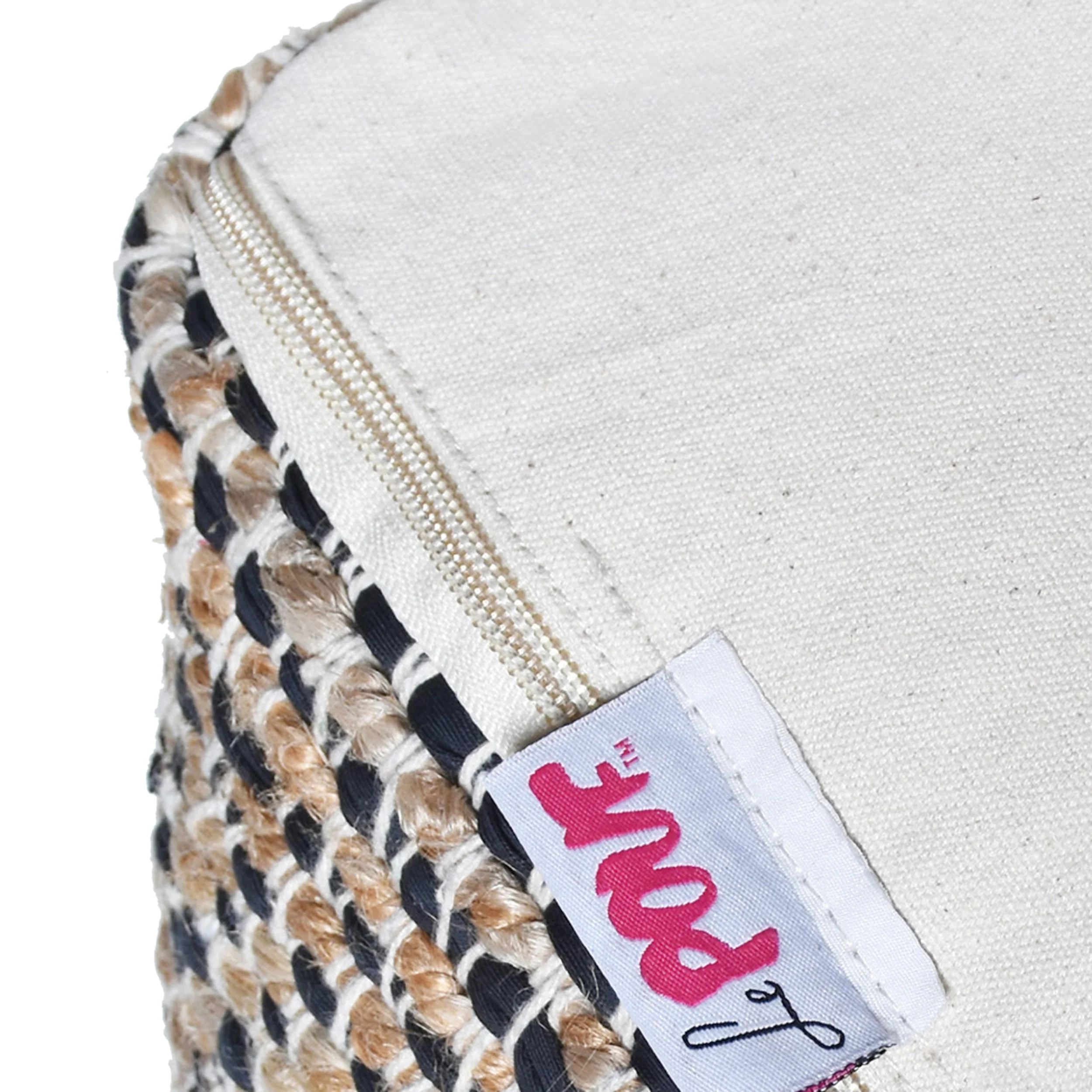 Maja Boho Handcrafted Fabric Pouf - furnishings