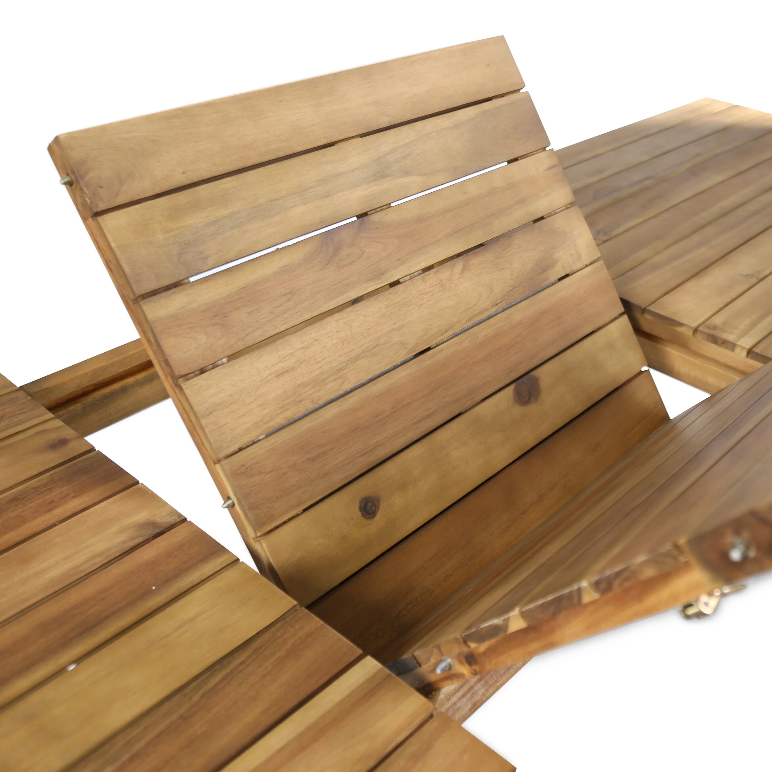 Rosin Outdoor Expandable 8 Seater Acacia Wood Dining Set - furnishings
