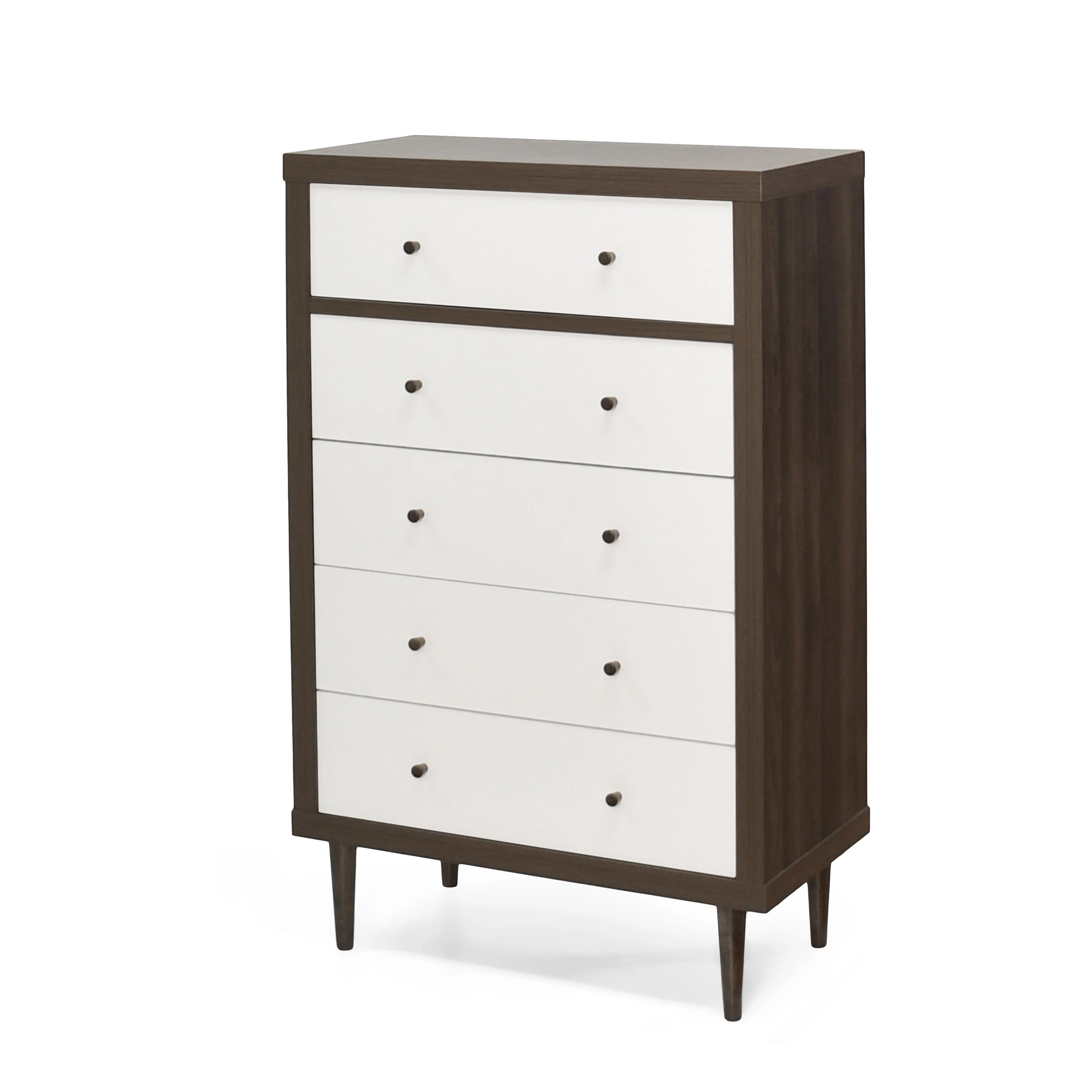 Farhart Mid Century Modern 5 Drawer Dresser - furnishings