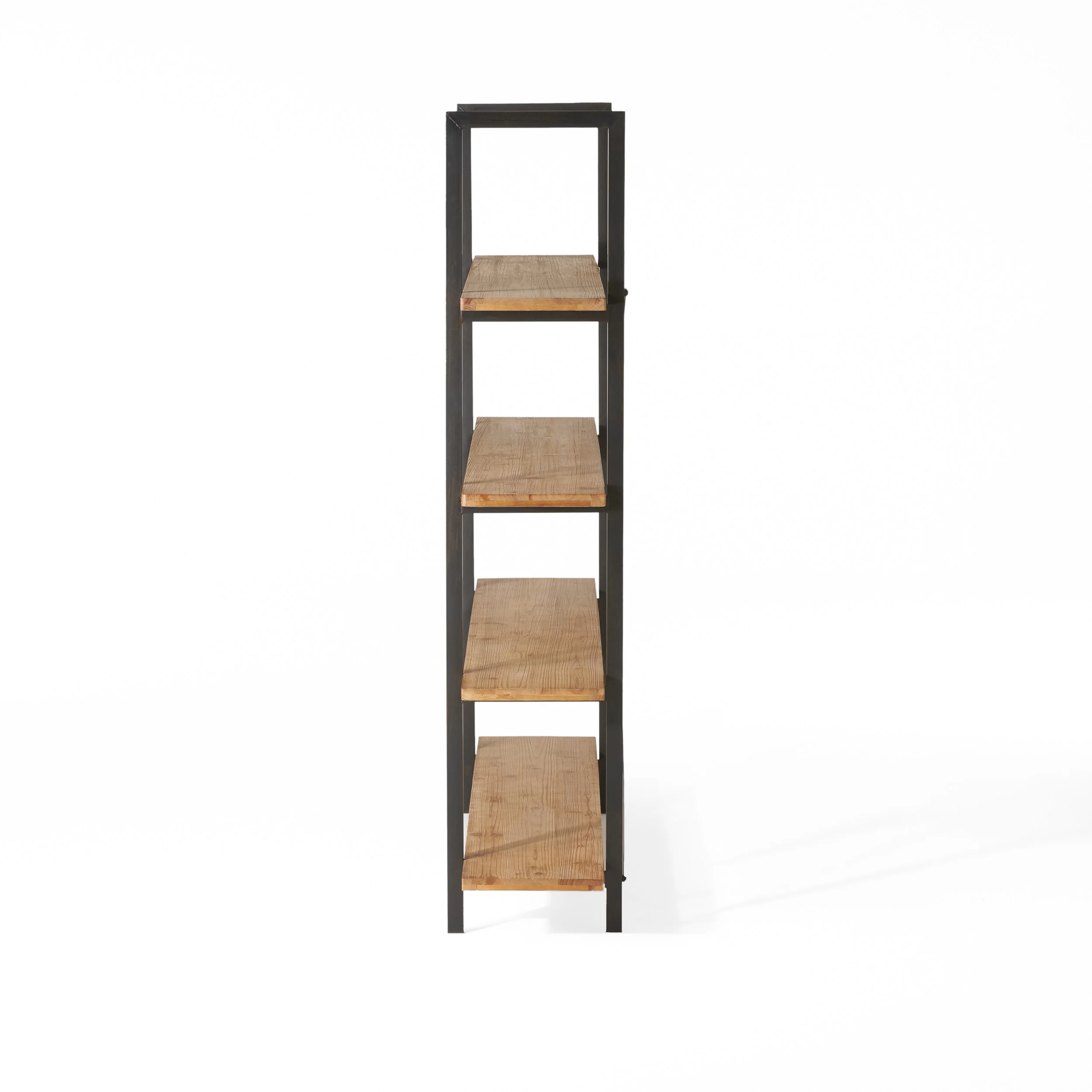 Elizabeth Industrial 4 Shelf Firwood Bookcase - furnishings