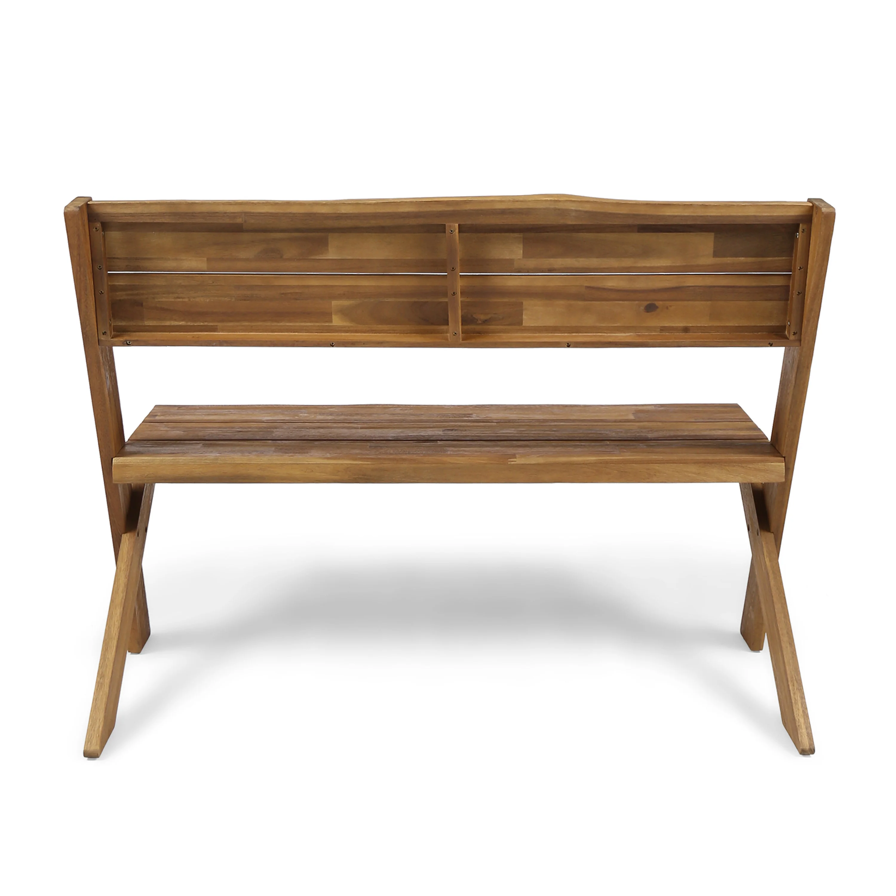 Irene Outdoor Acacia Wood Bench - furnishings