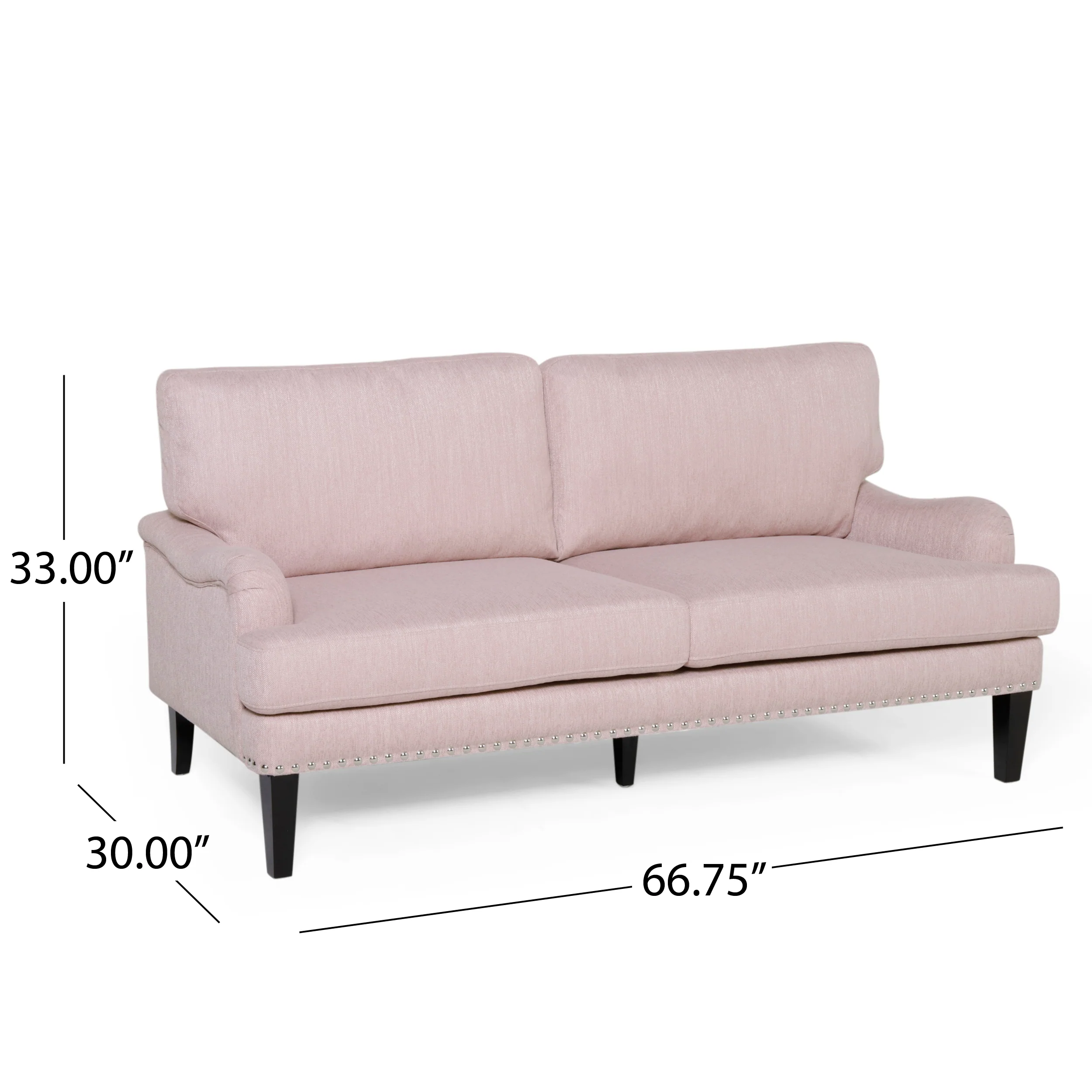 Karsyn Contemporary Fabric Loveseat - furnishings