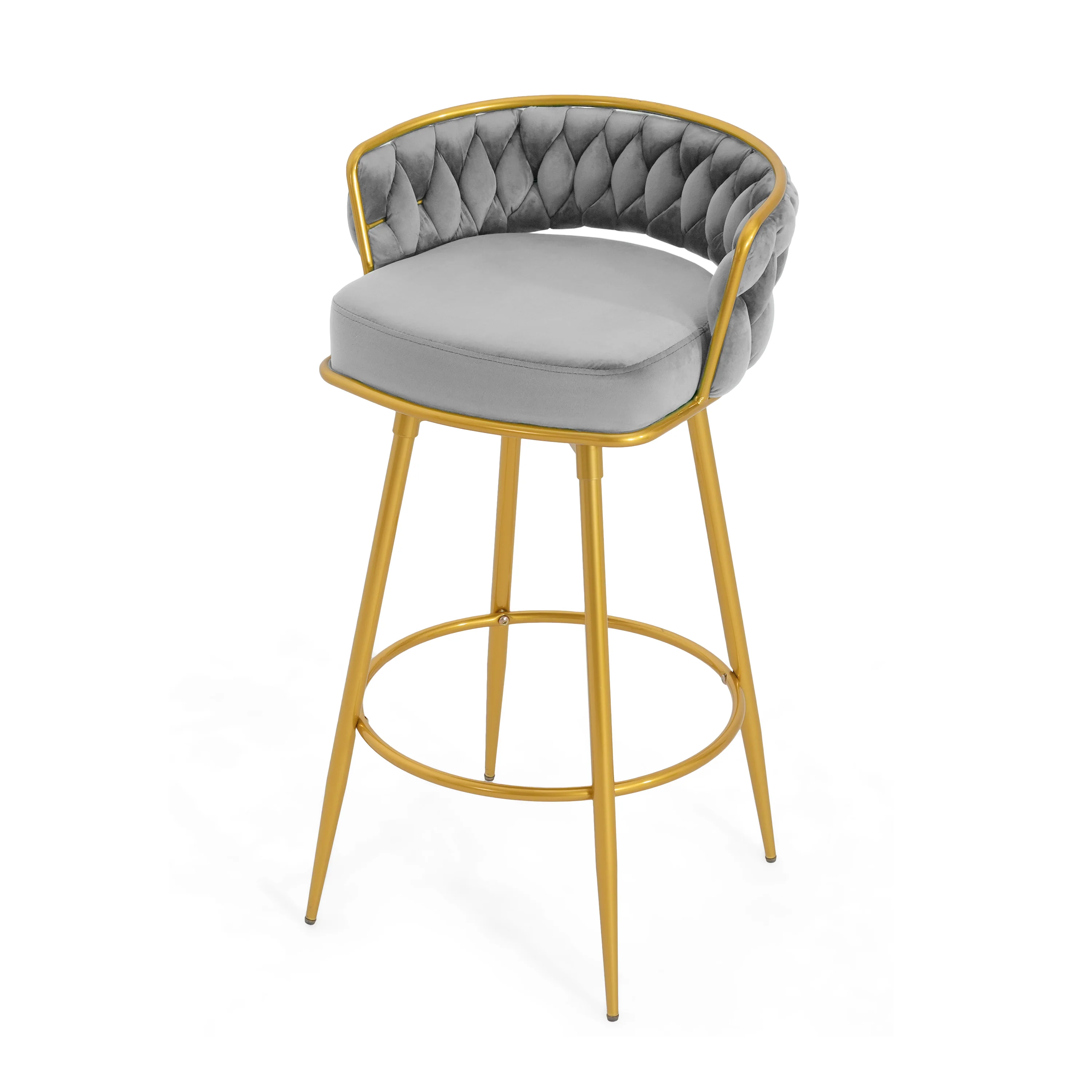 Flufy Modern Rubberwood Upholstered Dining Chairs - furnishings