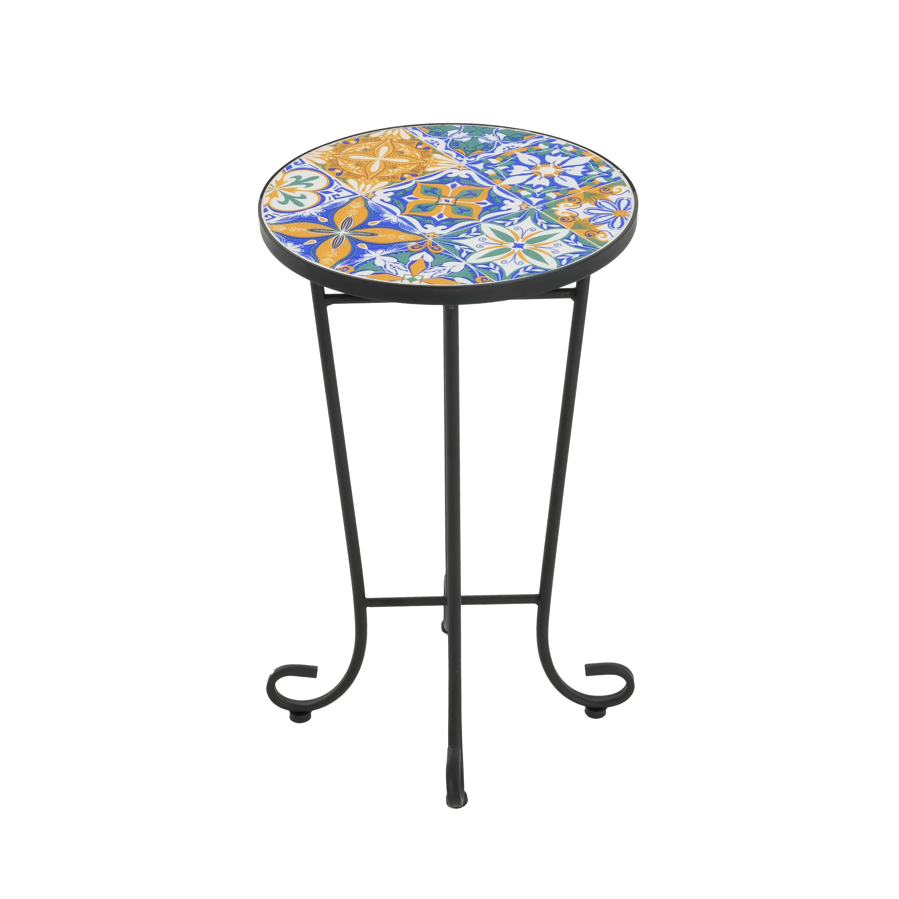 Cassian Outdoor Patio Round Side Table - furnishings