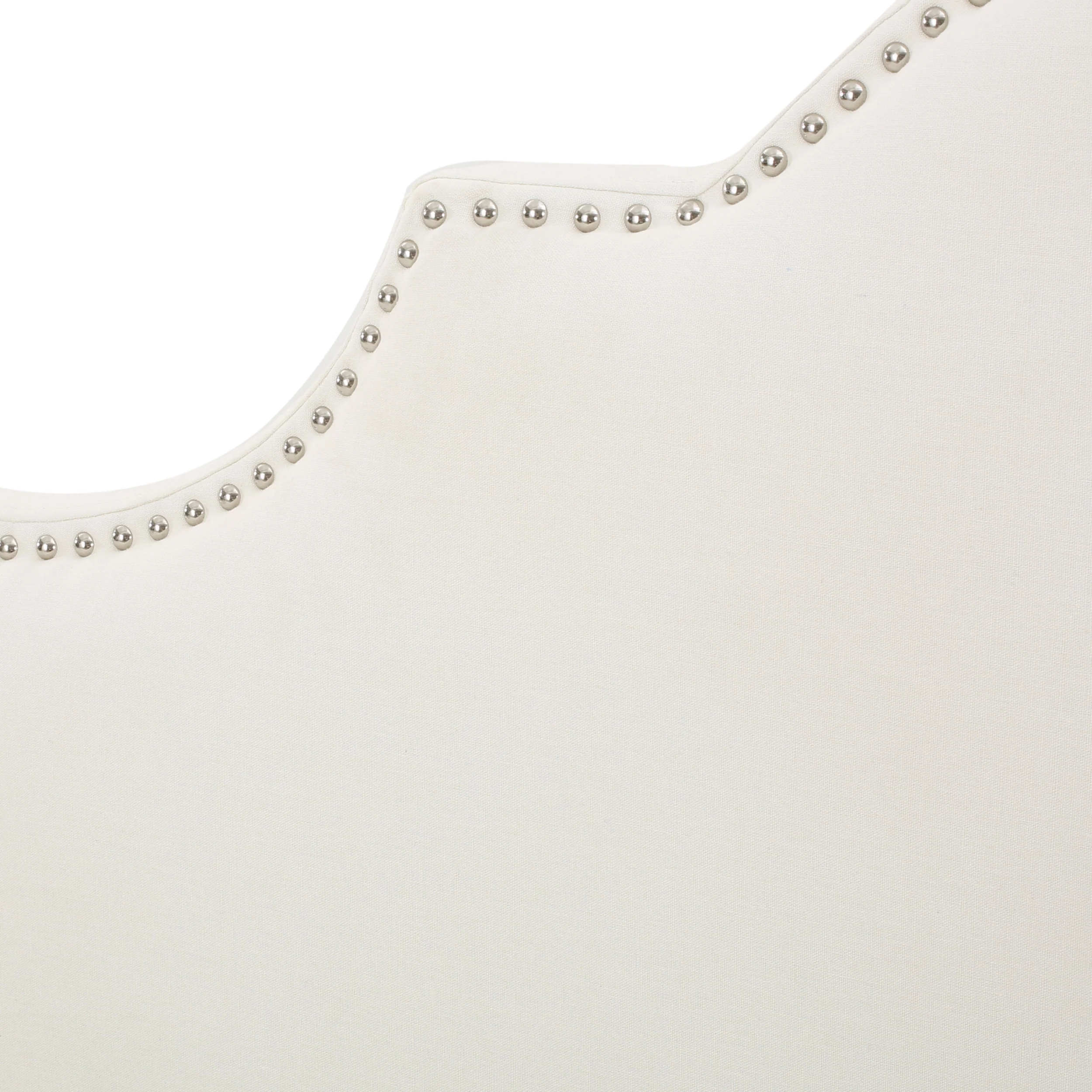 Gwenyth Studded Border Fabric Queen/Full Headboard - furnishings