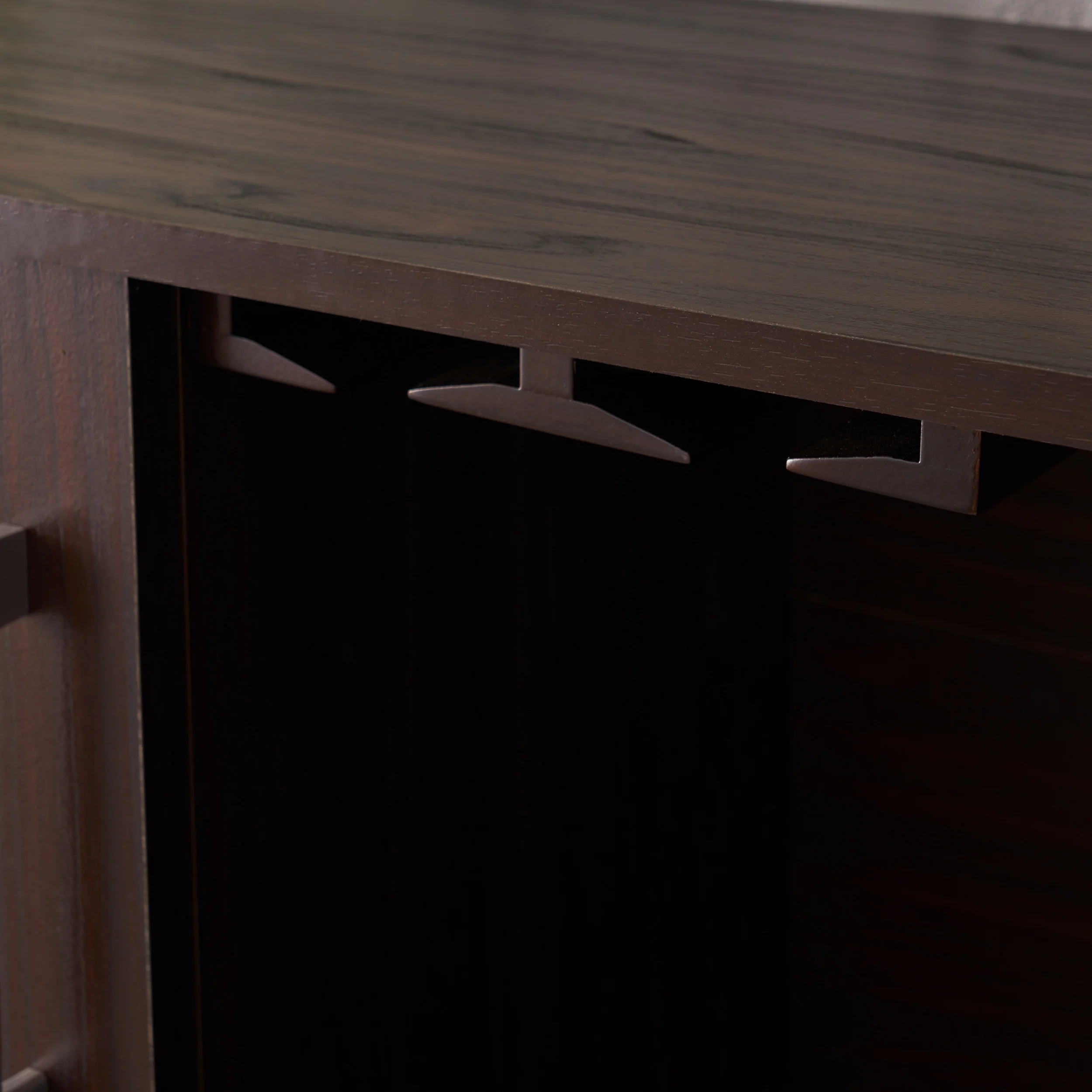 Lochner Mid Century Modern Wine Rack Bar Cabinet - furnishings