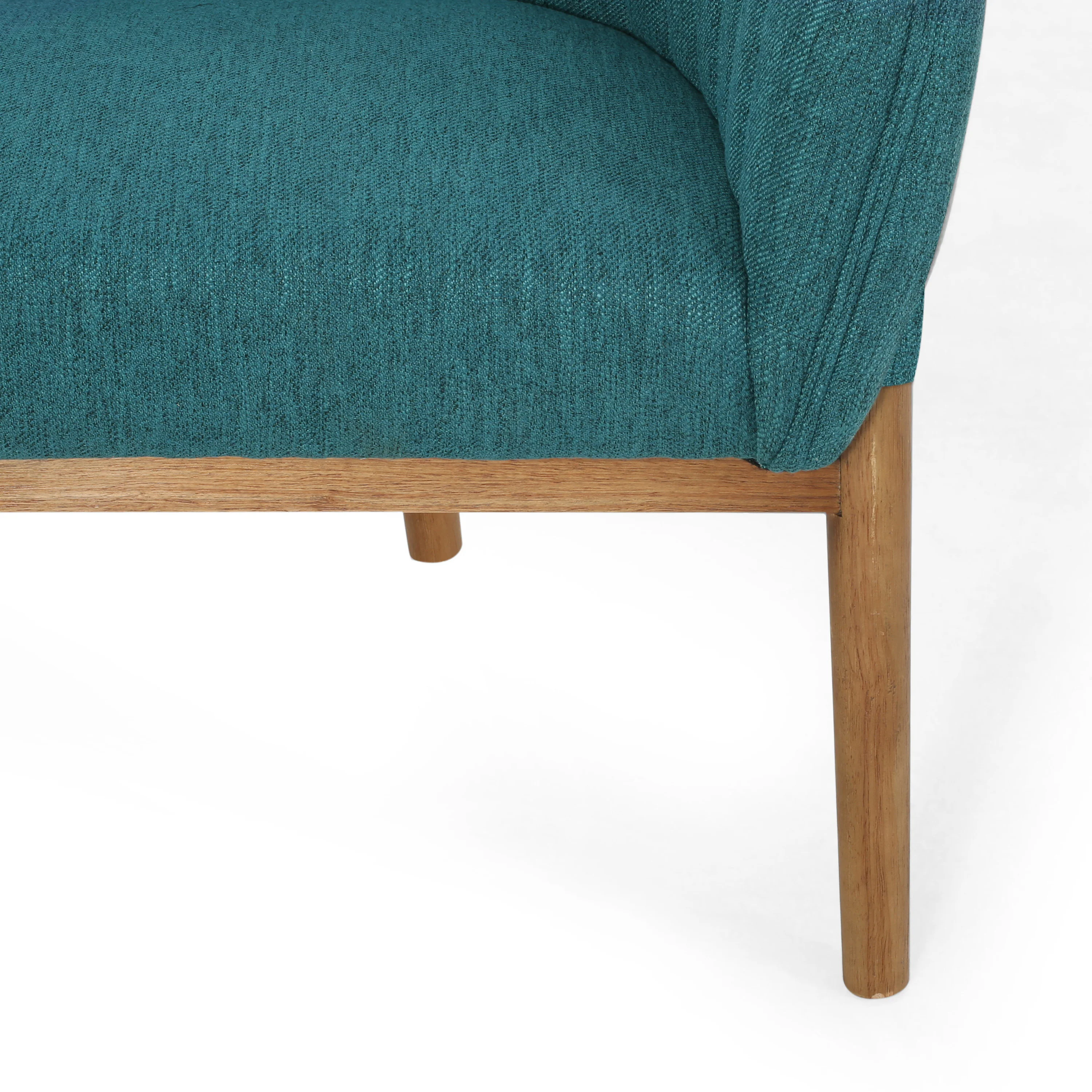 Deborah Mid-Century Fabric Settee - furnishings