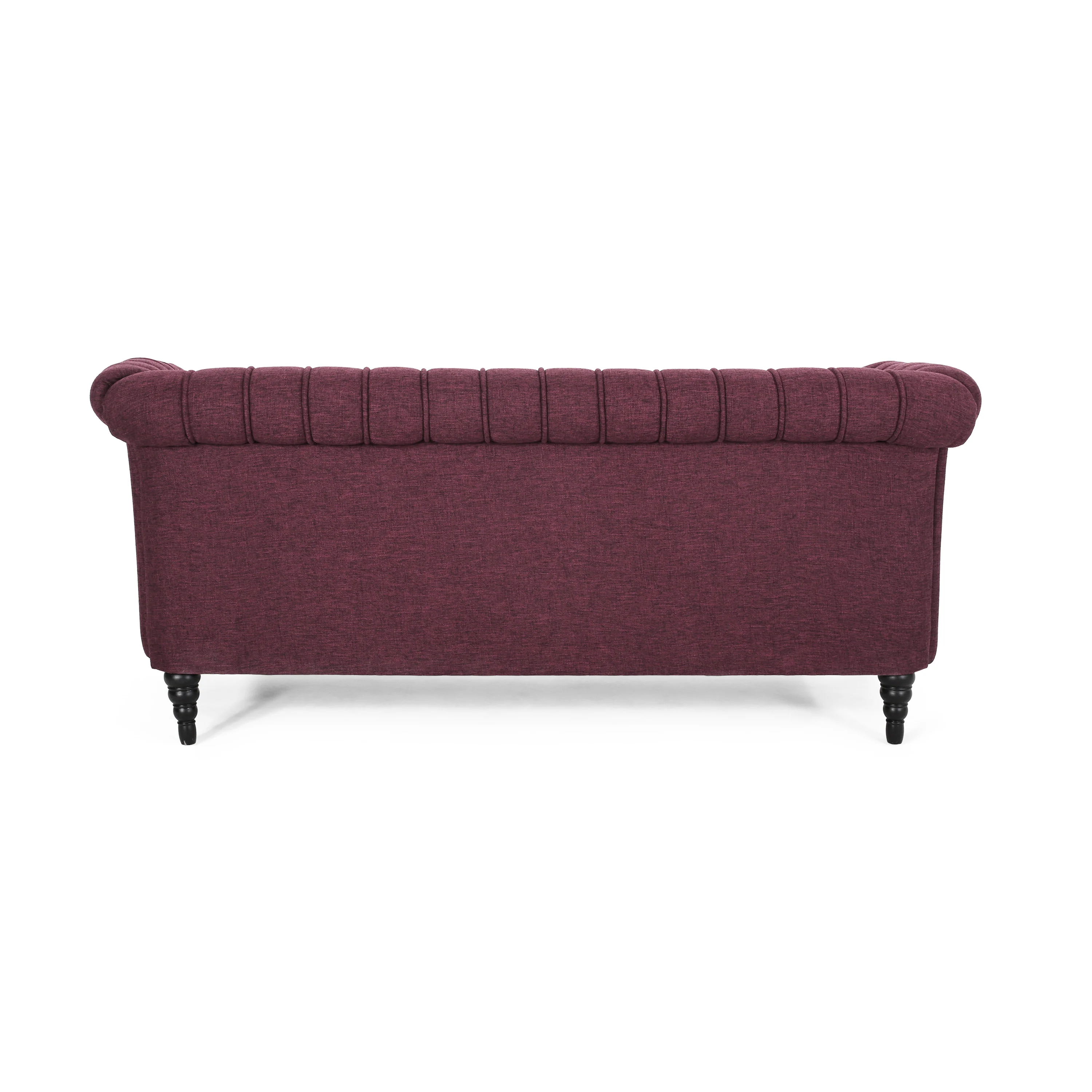 Edgar Button Tufted Rolled Back Upholstered Sofa - furnishings