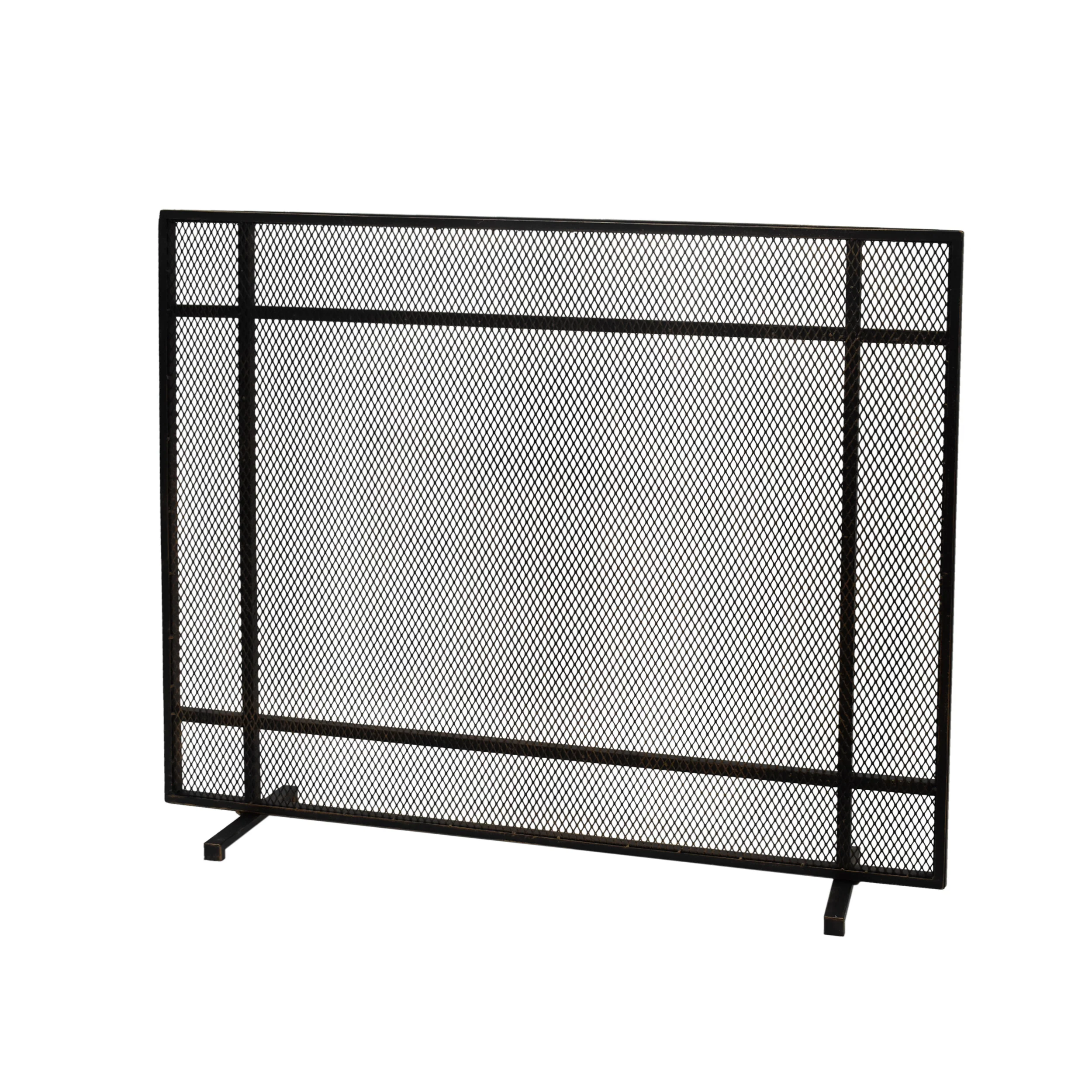 Markus Modern Single Panel Iron Firescreen - furnishings