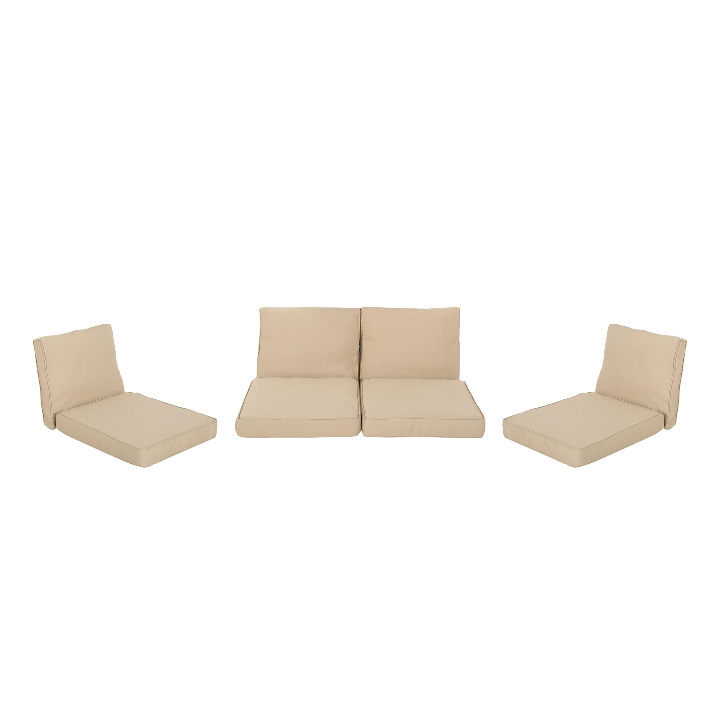 Atiyah Outdoor Water Resistant Fabric Loveseat and Club Chair Cushions - furnishings