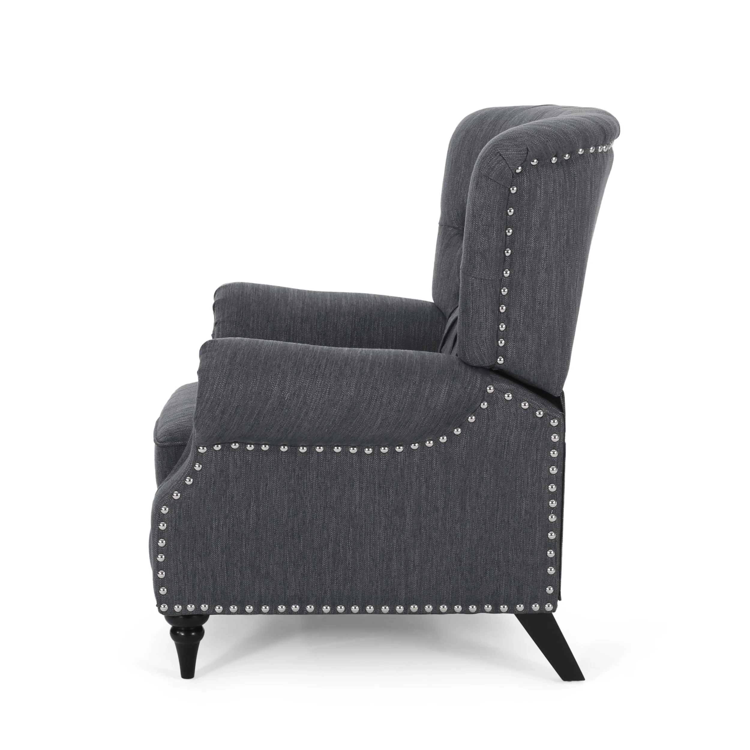 Chatau Contemporary Tufted Recliner with Nailhead Trim - furnishings