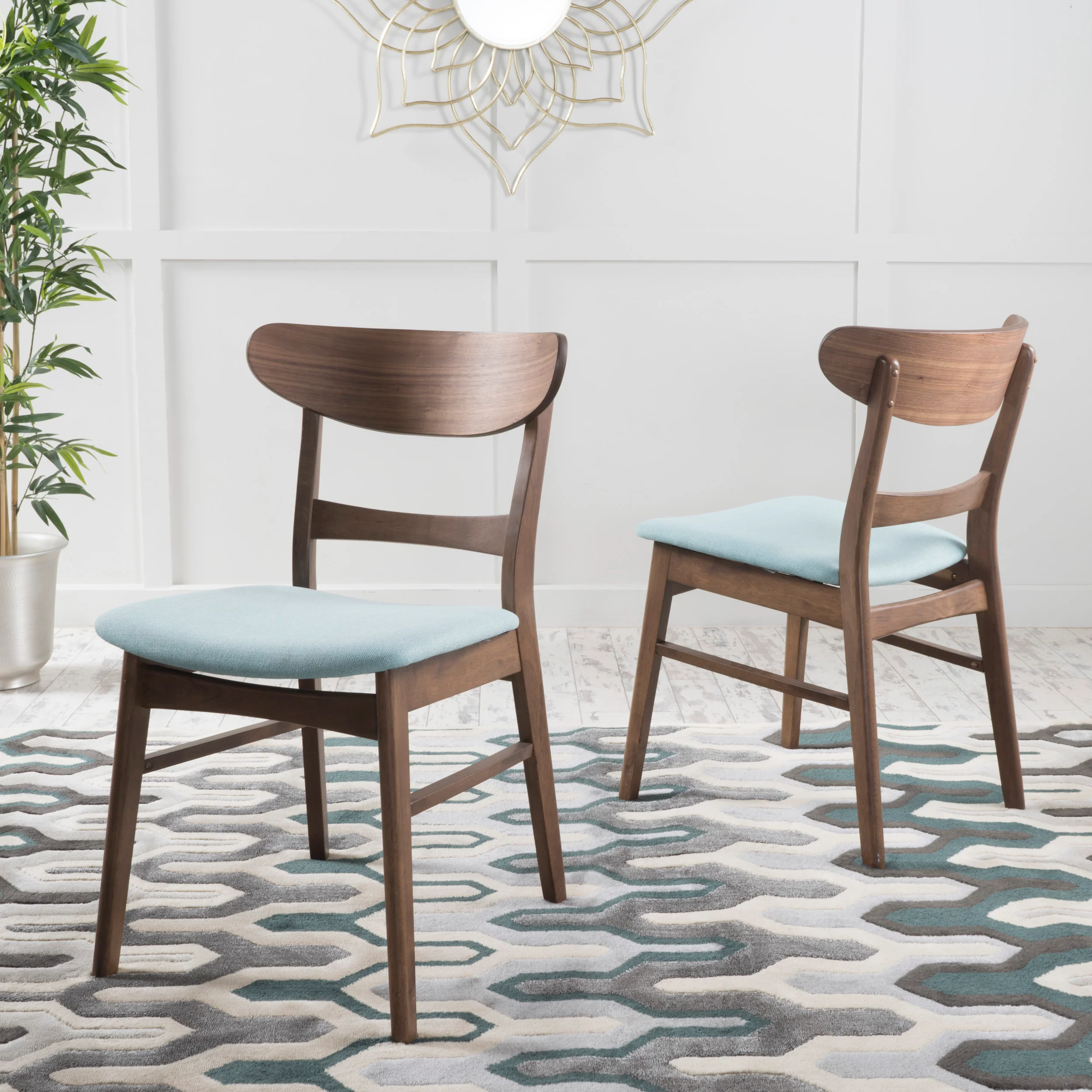 Helen Mid Century Modern Dining Chair (Set of 2) - furnishings