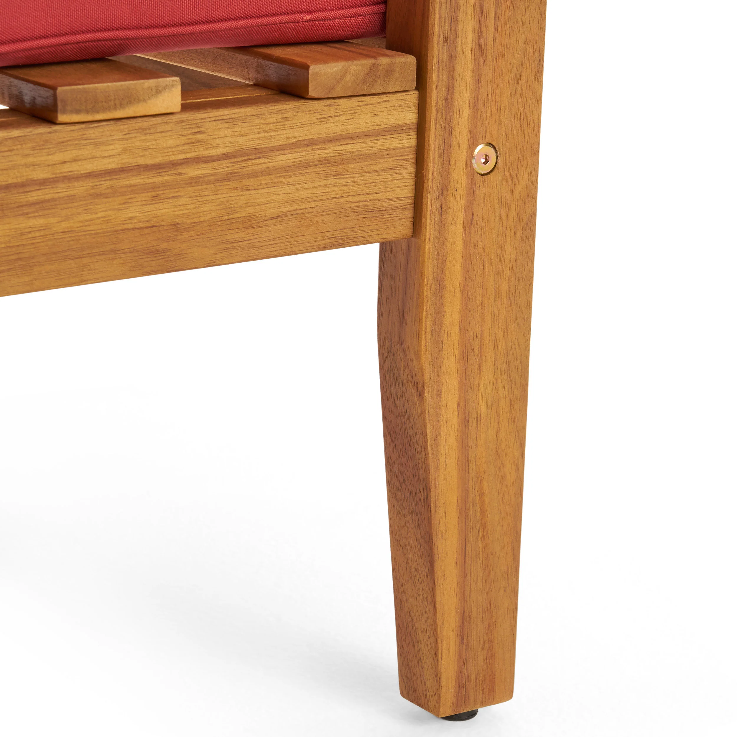 Peyton 4 Pc Acacia Wood Chat Set w/ Water Resistant Cushions - furnishings
