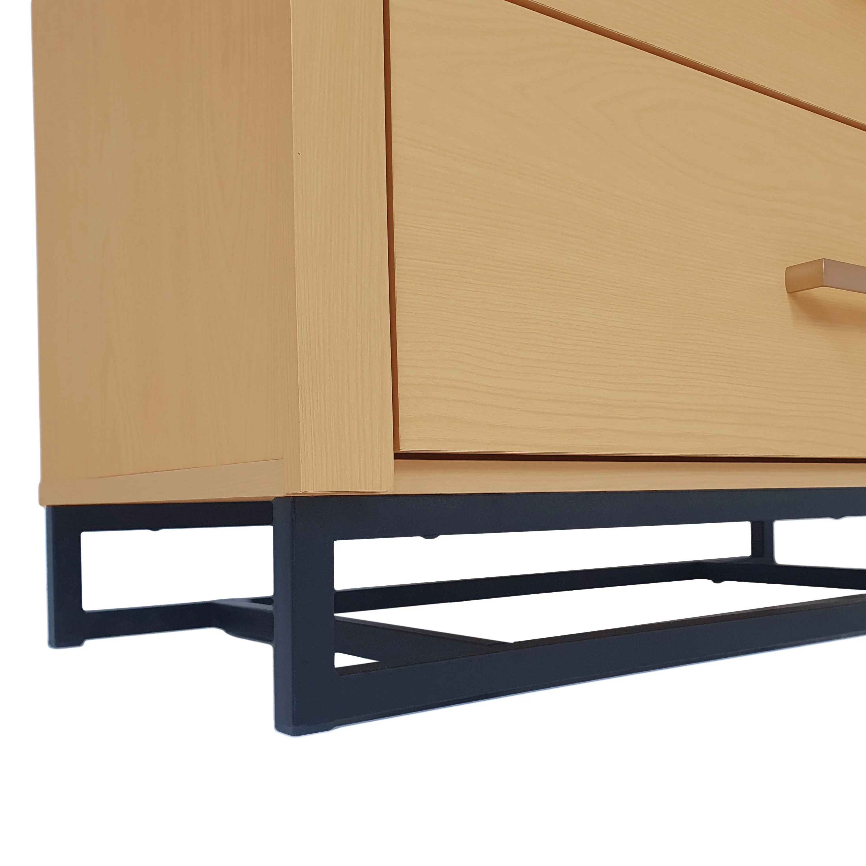 Borah Contemporary Faux Wood 5 Drawer Dresser - furnishings