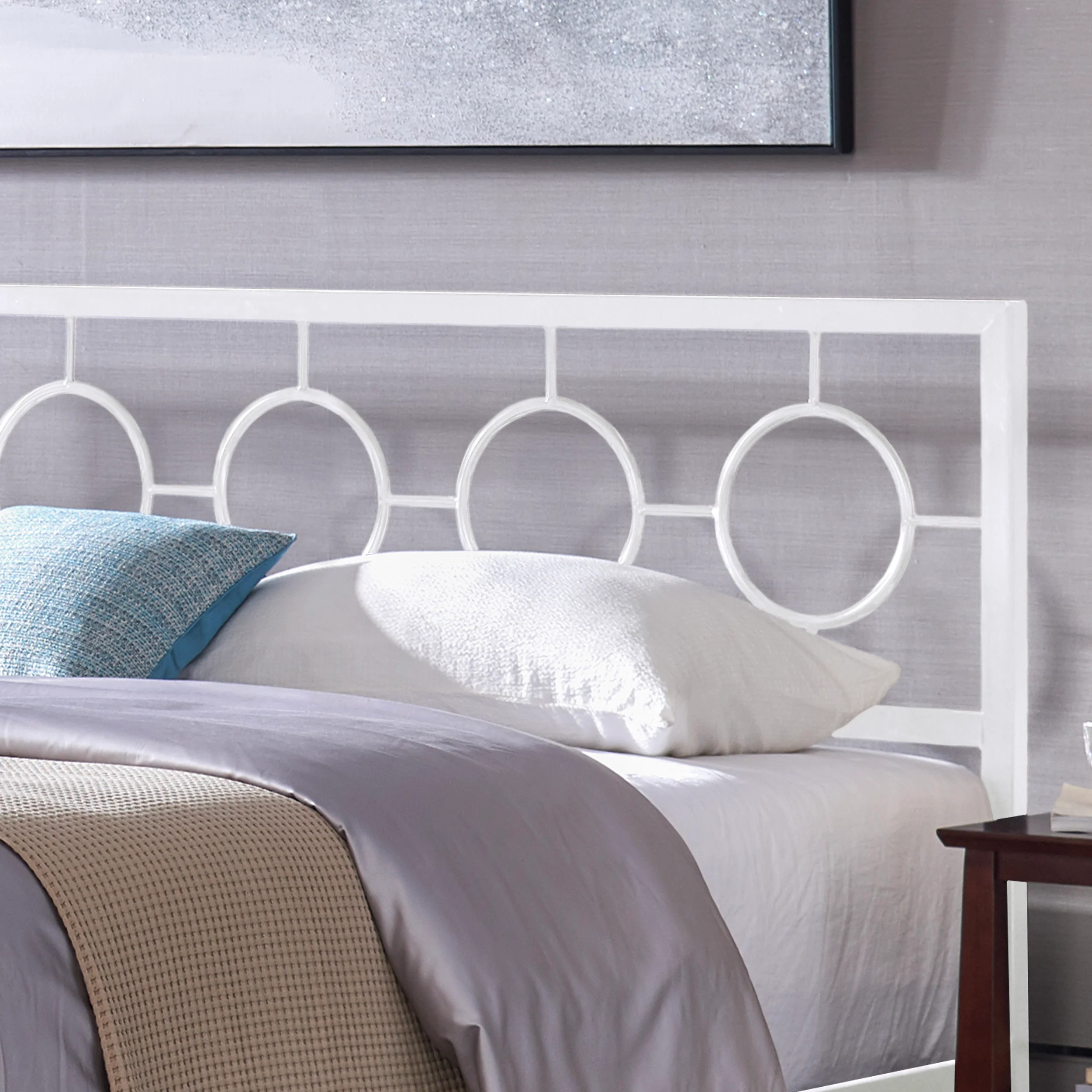 Doris Modern Iron King Bed - furnishings