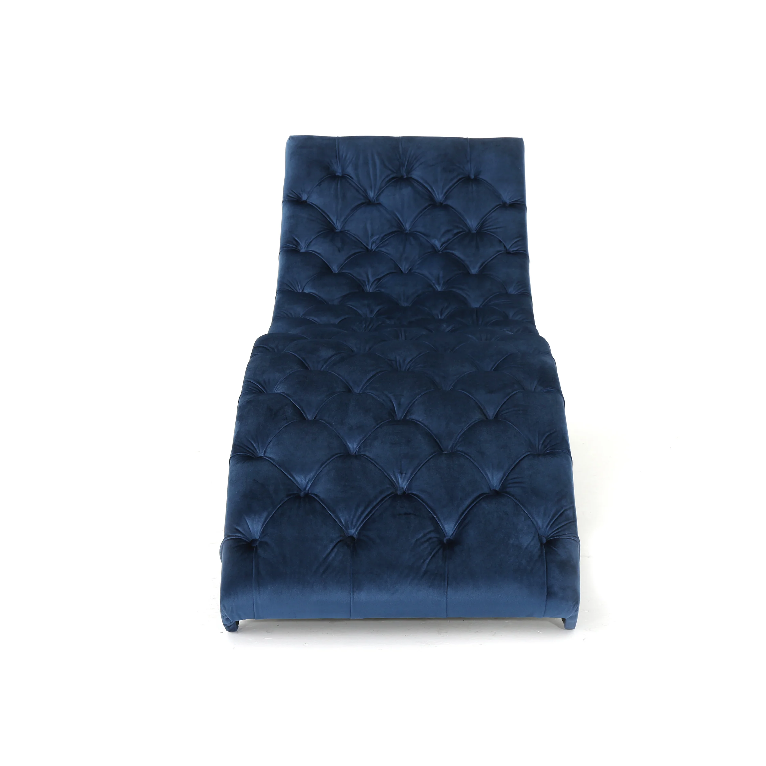 Garamond Tufted Velvet Chaise Lounge - furnishings