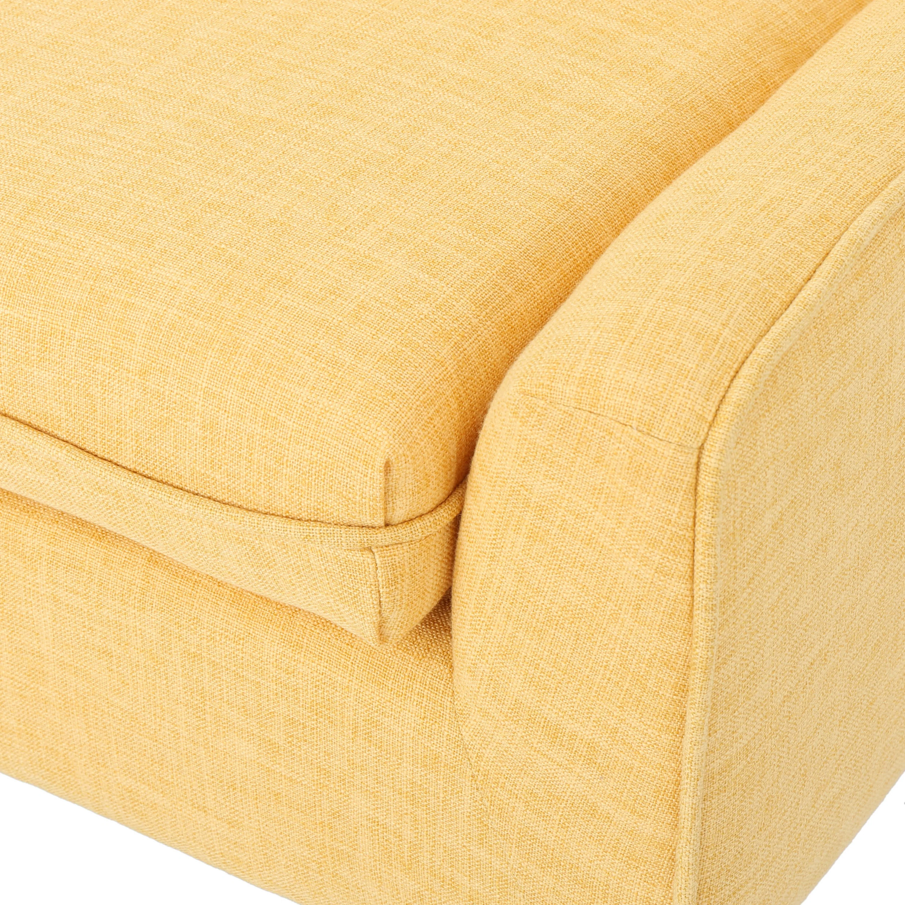 Eonna Mid-Century Modern Button Tufted Fabric Upholstered Accent Chair - furnishings