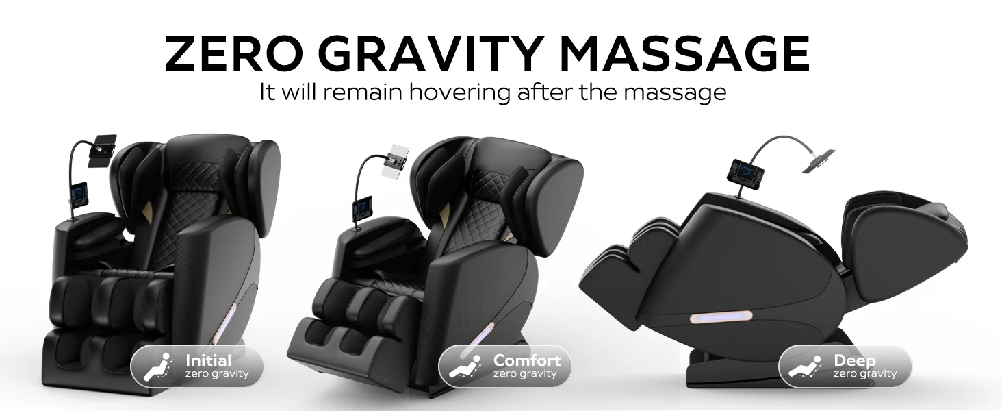 New Advanced Zero Gravity Full Body Massage Chair with Air Pressure Massage - furnishings