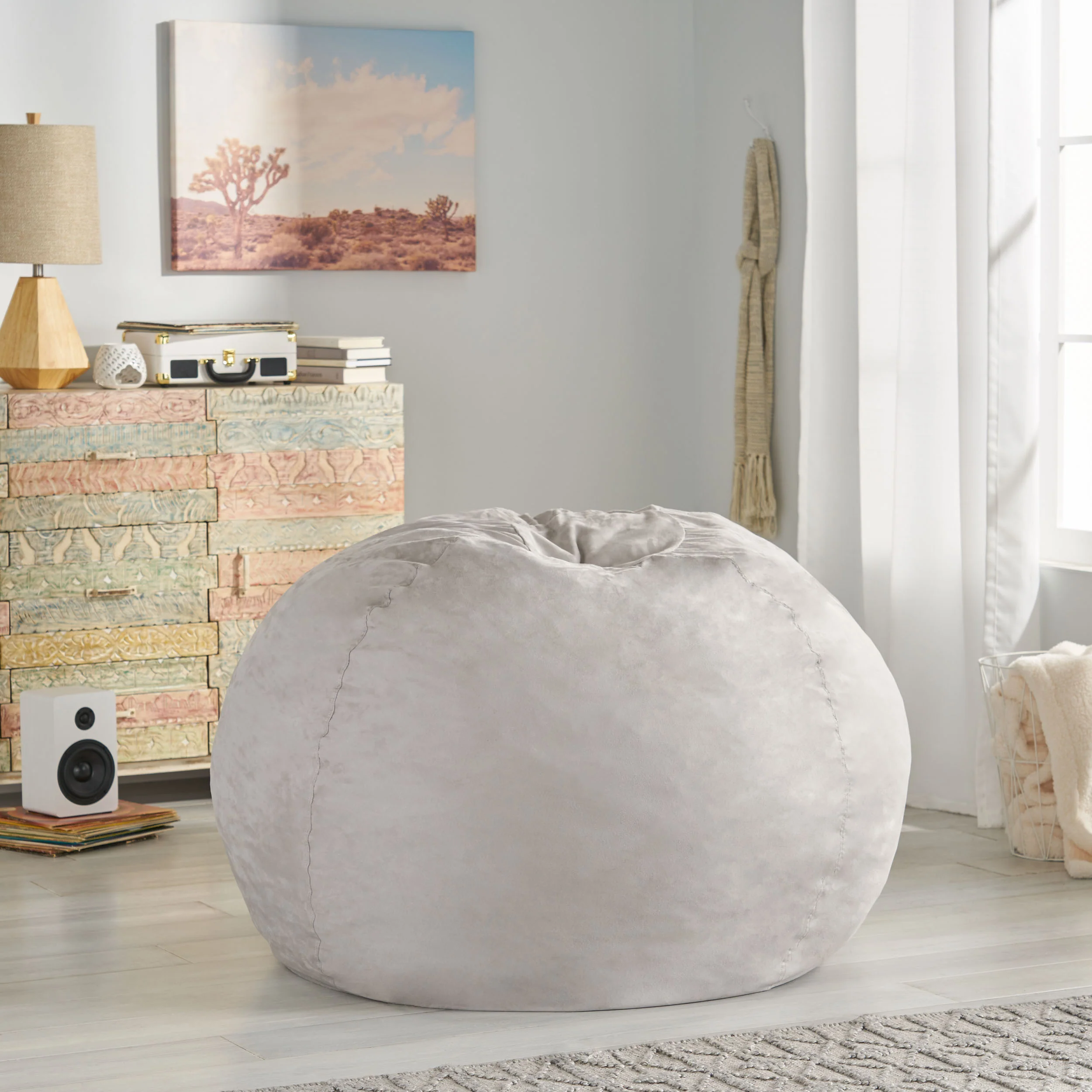 Lynnex Modern 5 Foot Microfiber Bean Bag Cover Only - furnishings