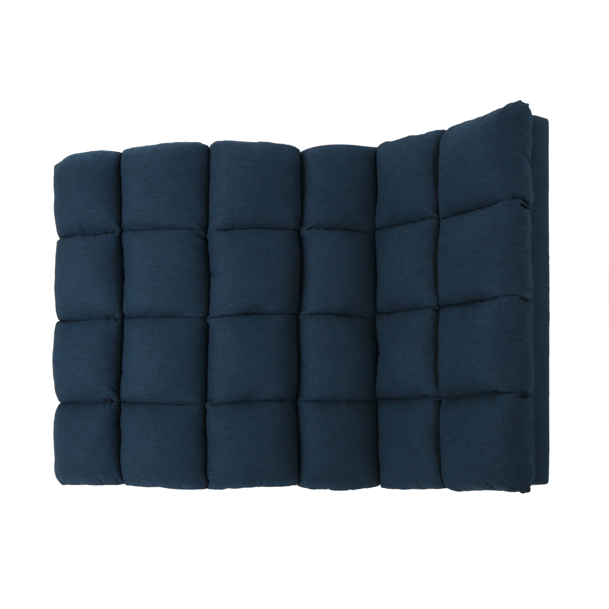 Olympia Modern Tufted Fabric Double Chaise Lounge - furnishings