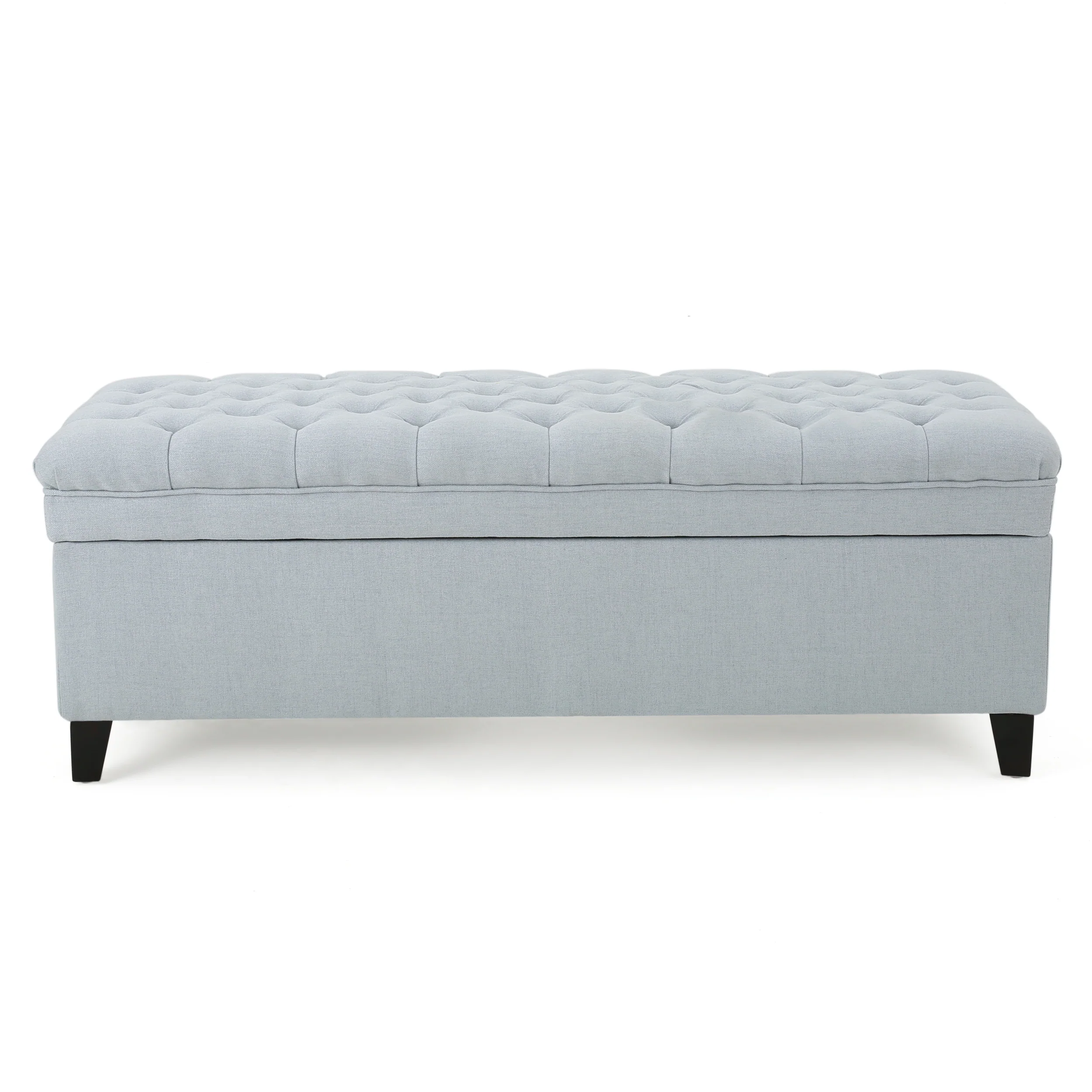 Laguna French Style Tufted Fabric Storage Ottoman Bench - furnishings