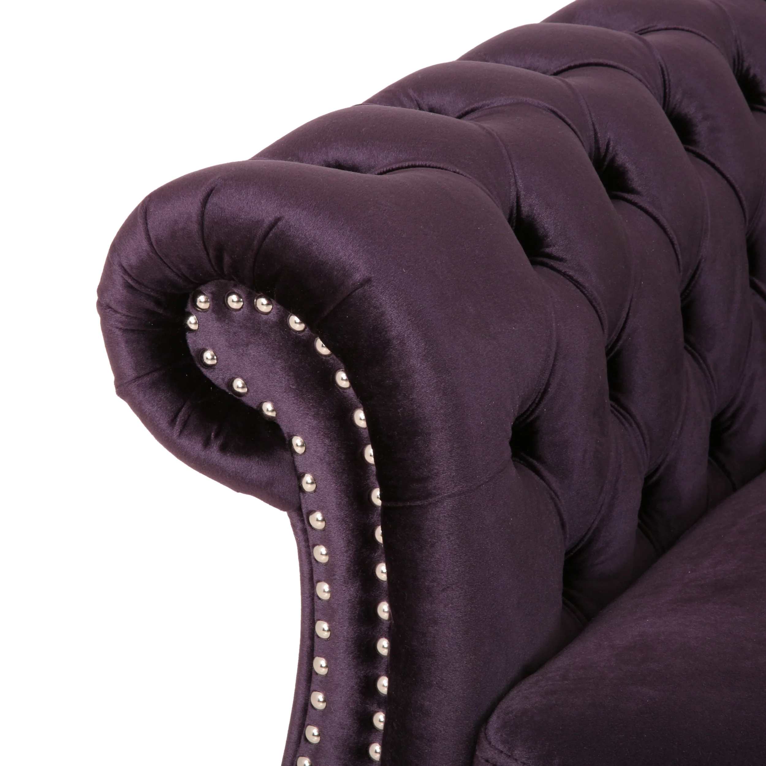 Samantha 7 Seater Tufted Velvet Chesterfield Sectional - furnishings