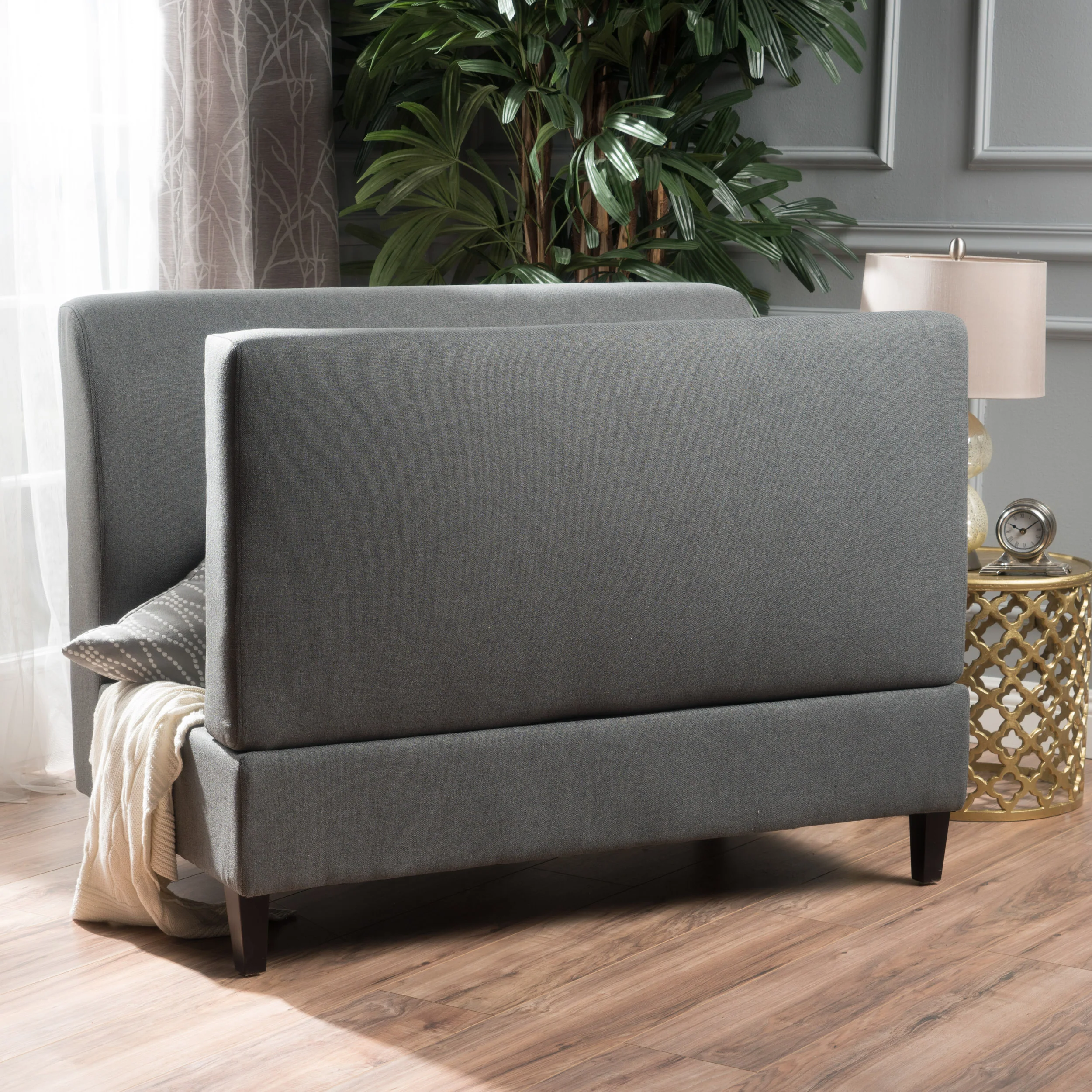 Toro Versatile Modern Fabric Storage Settee - furnishings