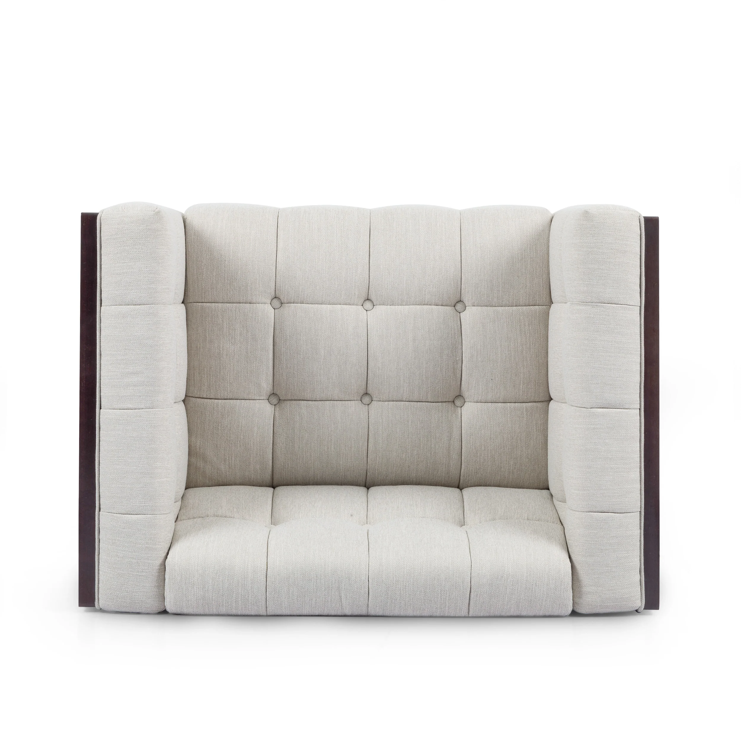 Croton Contemporary Tufted Club Chairs, Set of 2 - furnishings